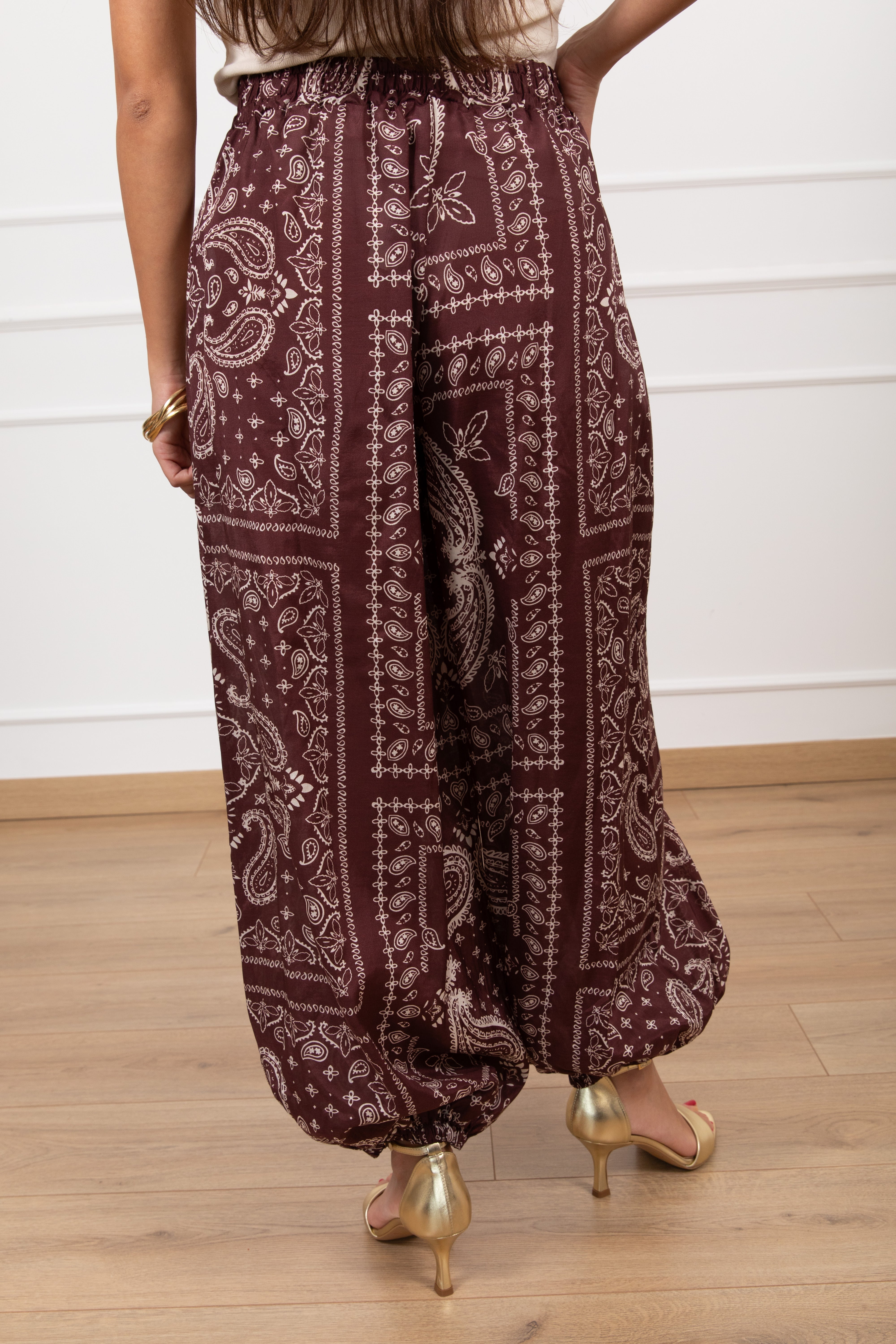 Pantalone jogger fantasia bandana con elastico ViCOLO