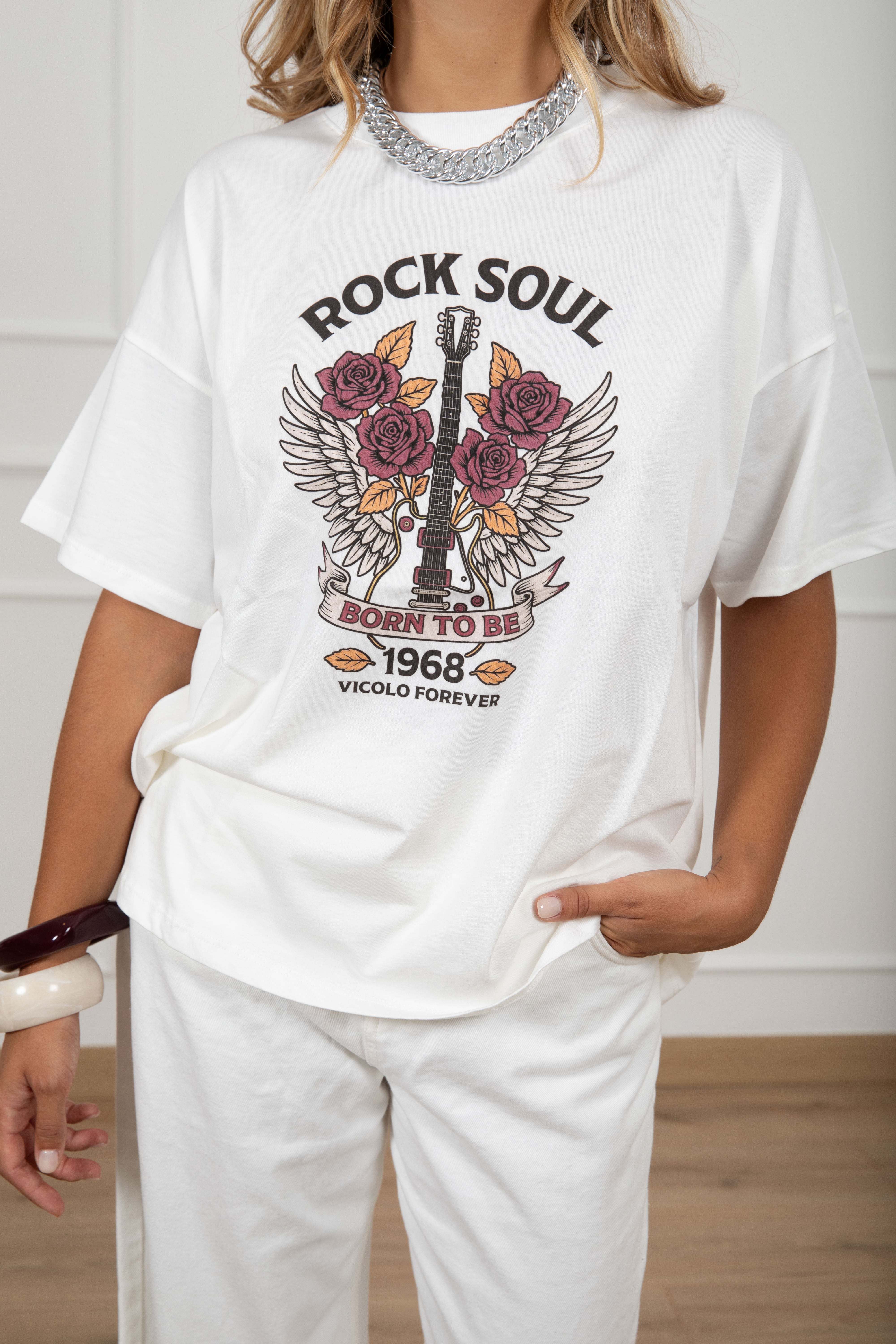T-shirt over-size "Rock Soul" ViCOLO