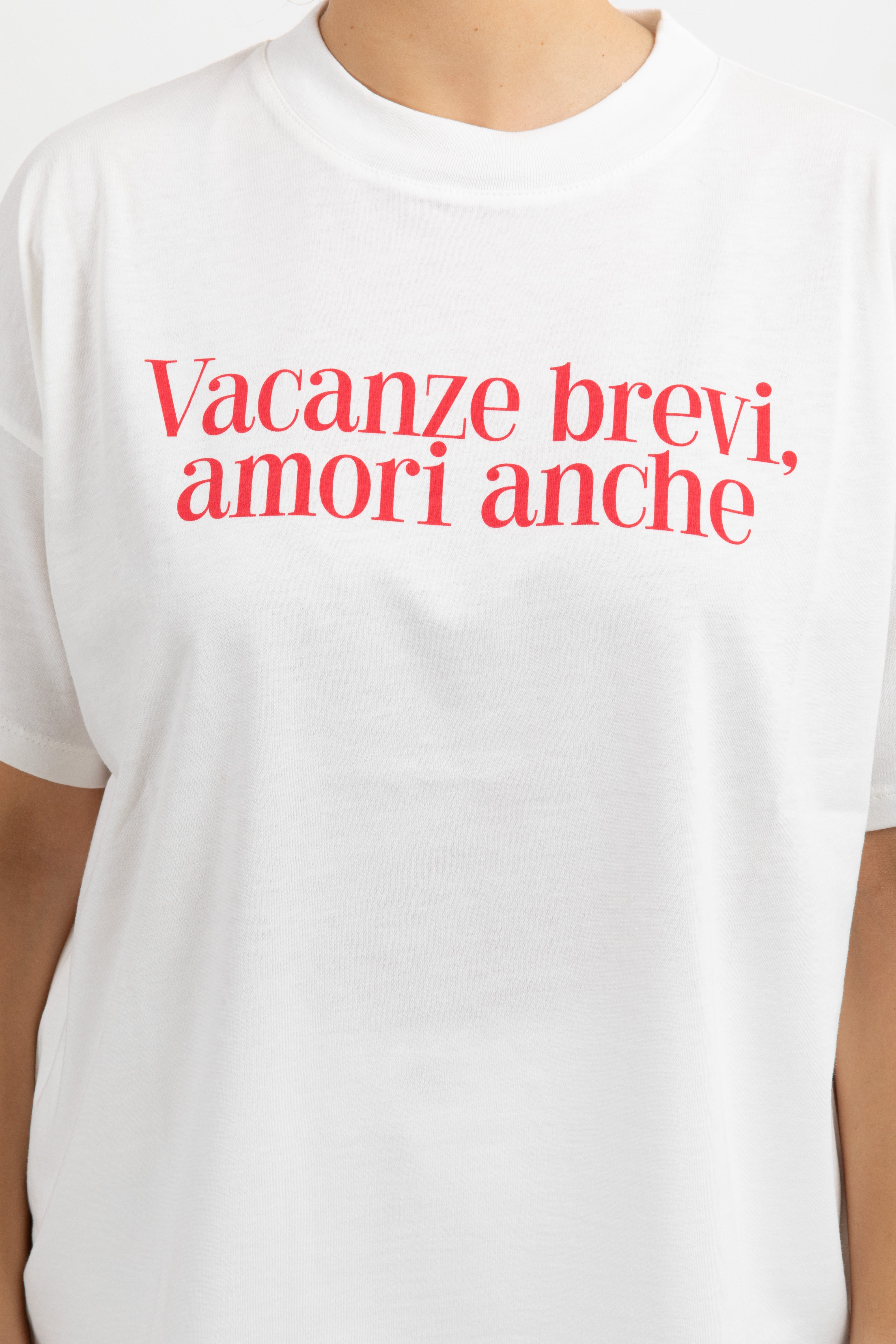 T-shirt over-size "Vacanze brevi, amori anche" ViCOLO