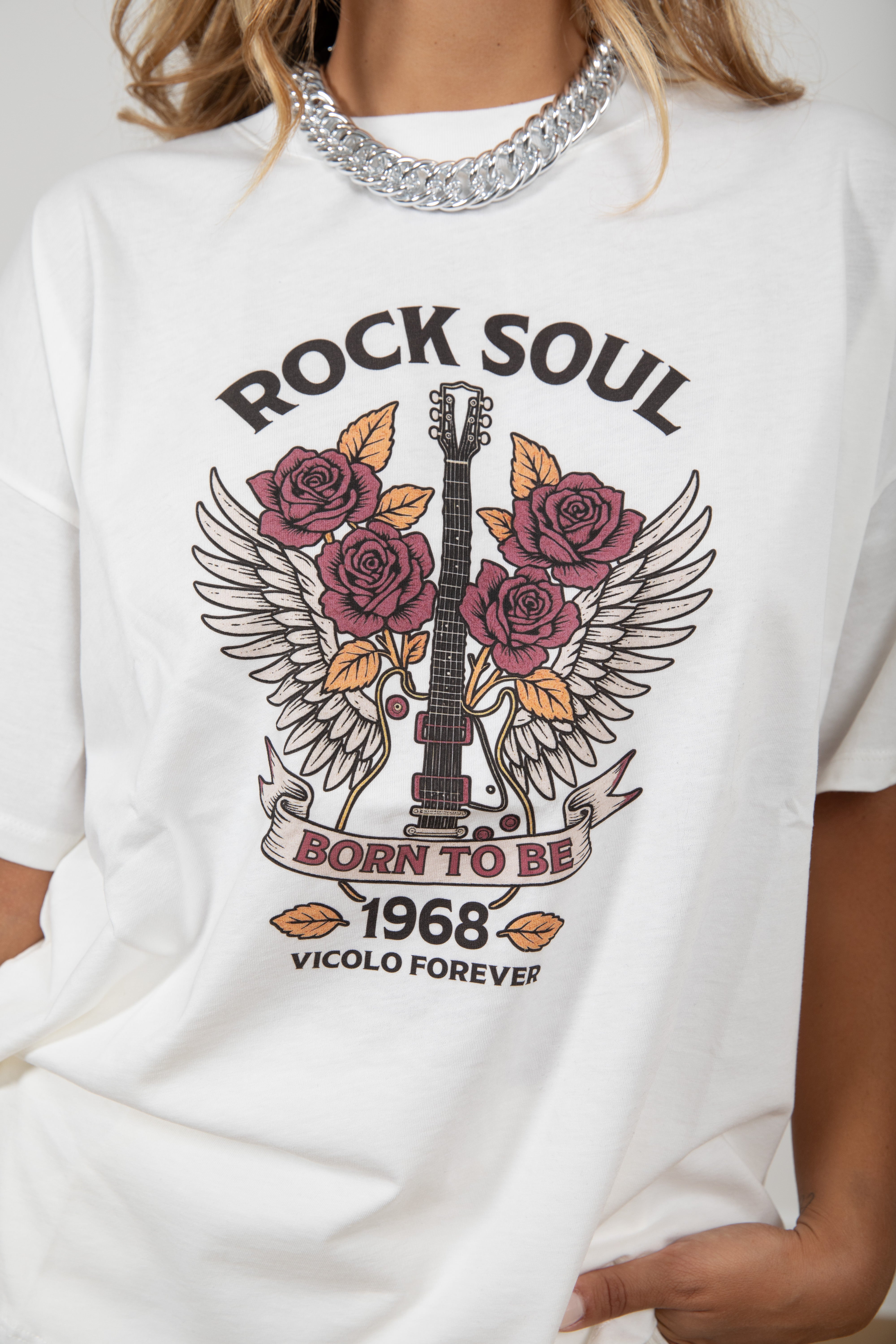 T-shirt over-size "Rock Soul" ViCOLO