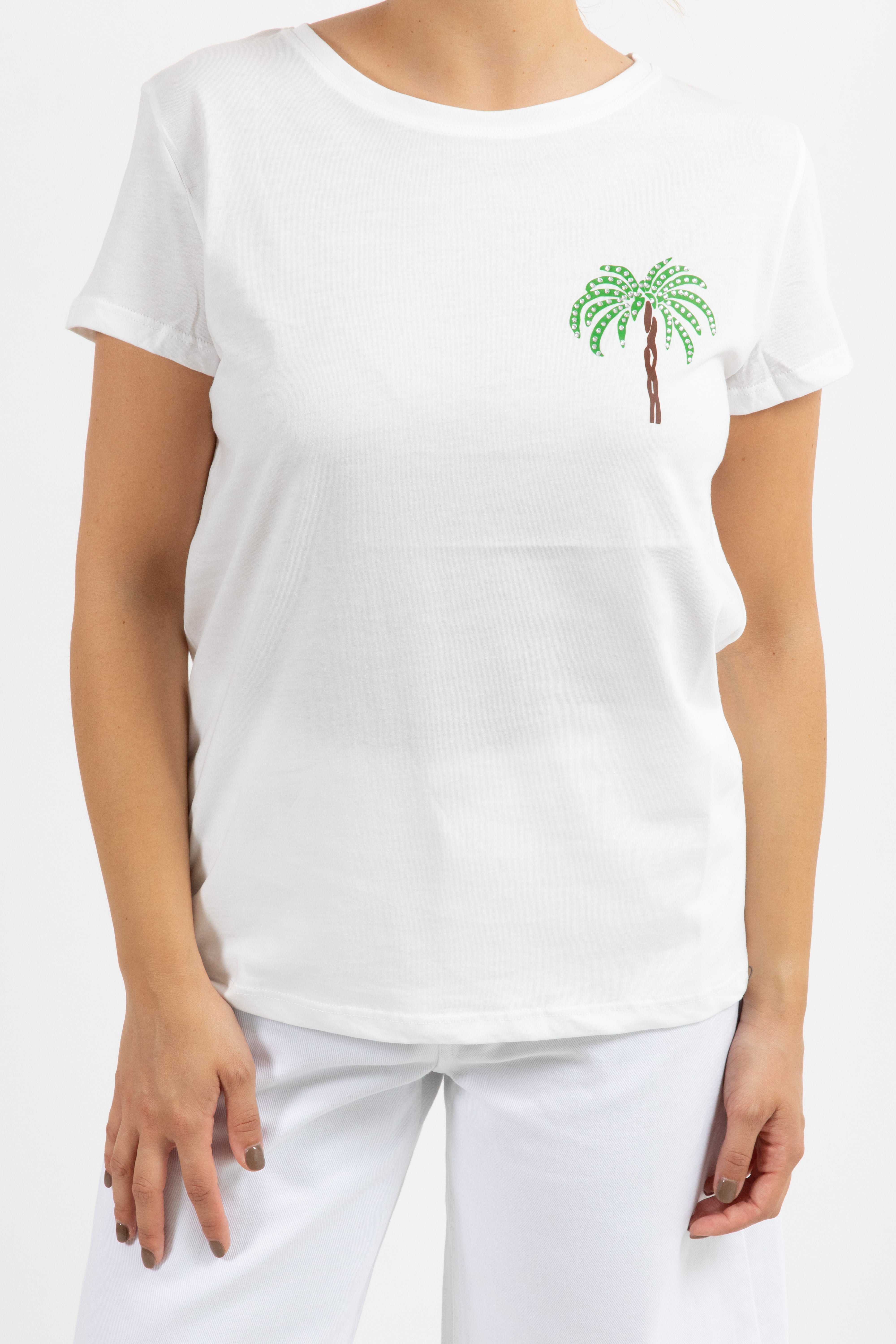 T-shirt palma strass ViCOLO