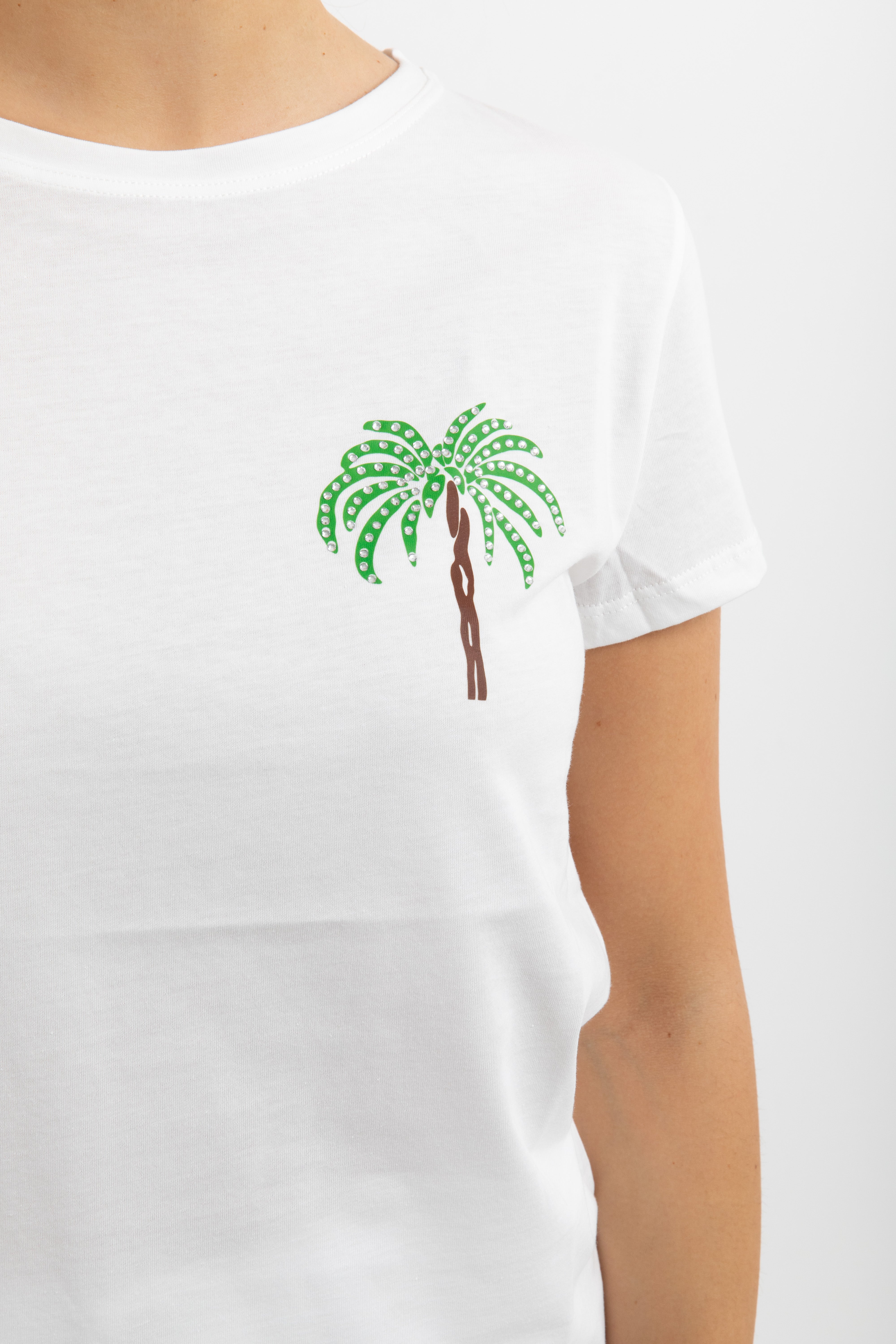 T-shirt palma strass ViCOLO