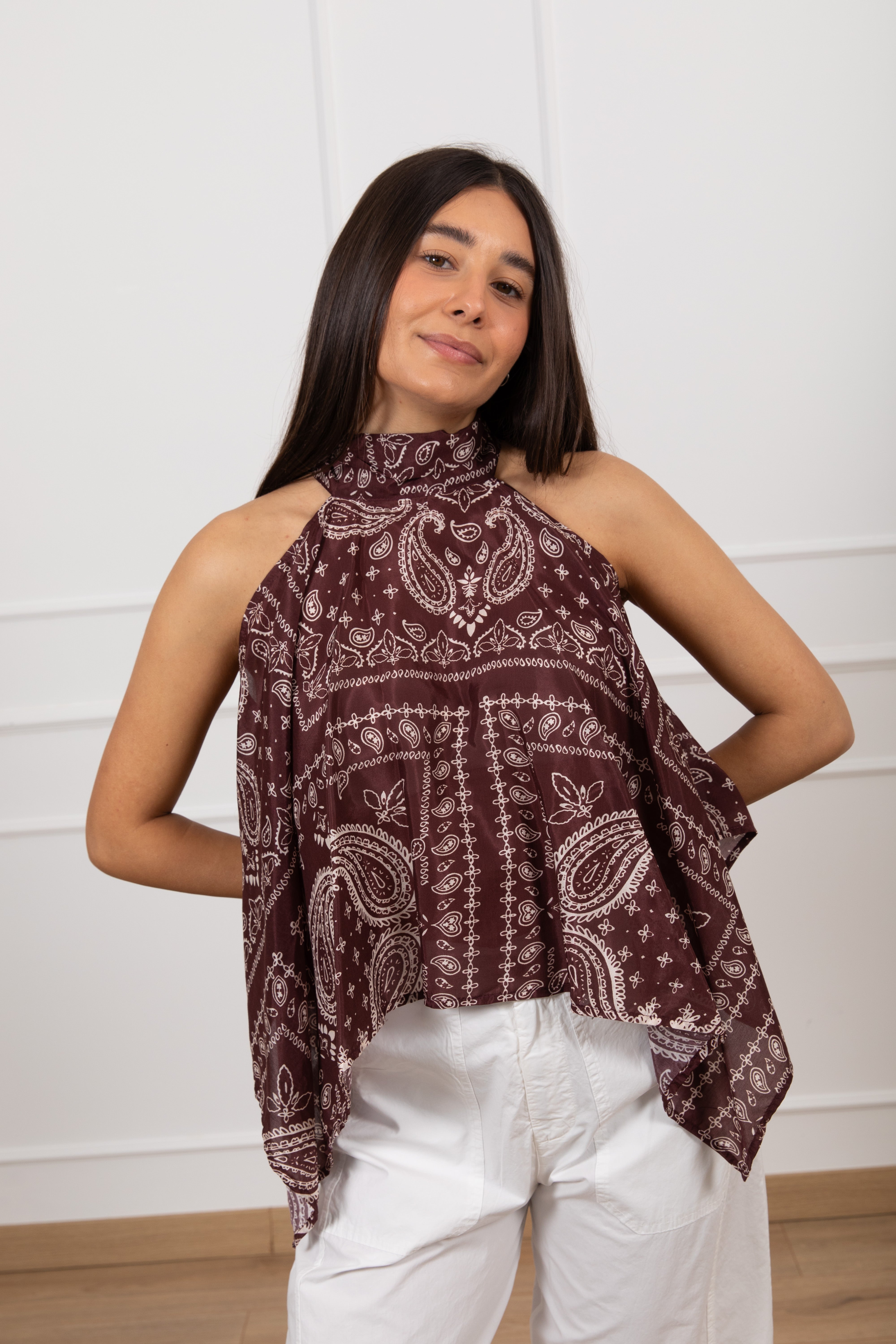 Top fazzoletto fantasia bandana ViCOLO