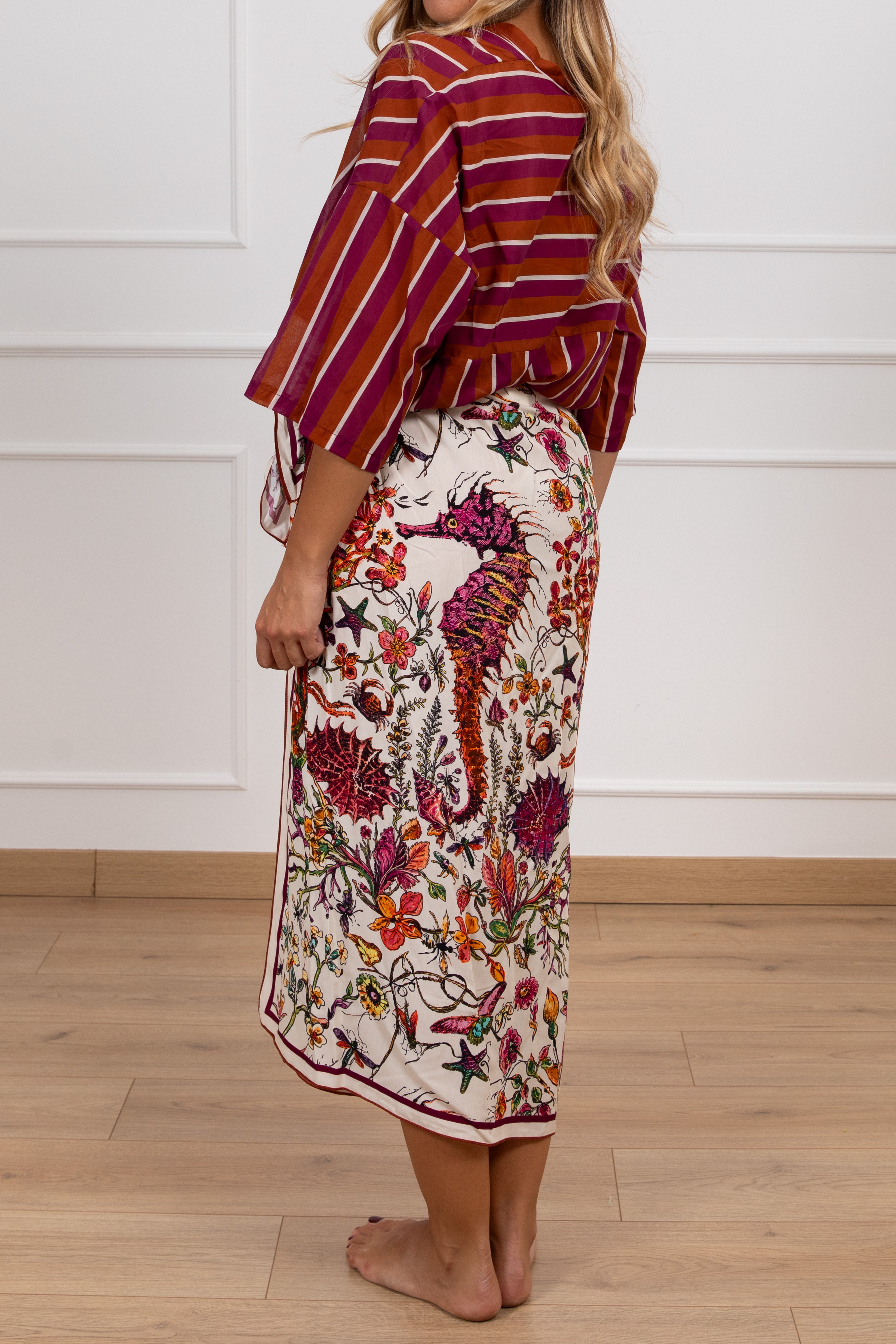 Gonna lunga pareo cavalluccio marino Tensione IN
