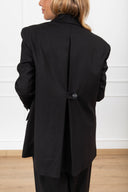Giacca con bottone sul retro variante nero Haveone