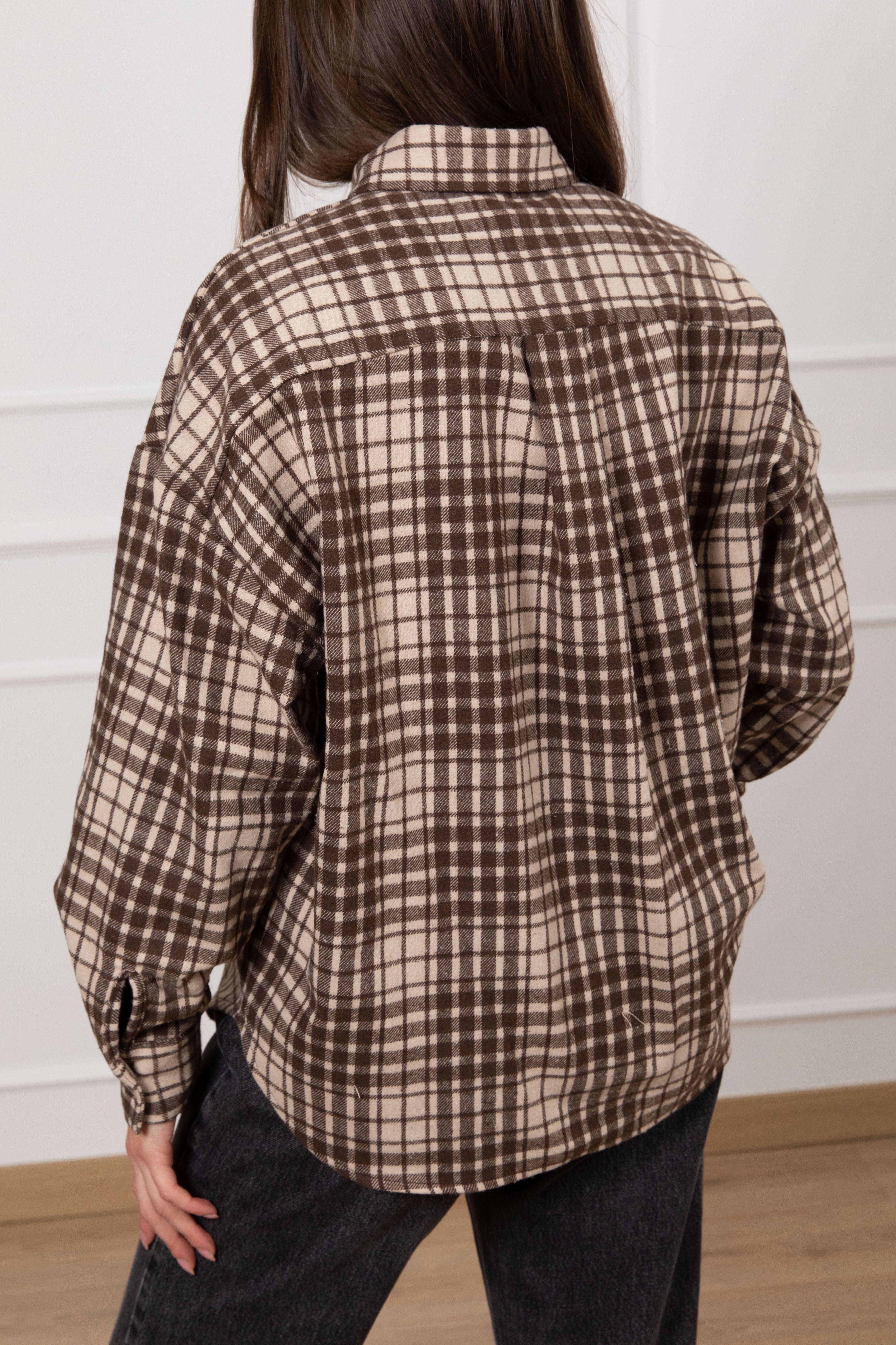 Camicia check moro in flanella Susy Mix