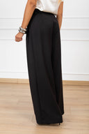 Pantalone sartoriale doppia pinces variante nero Haveone