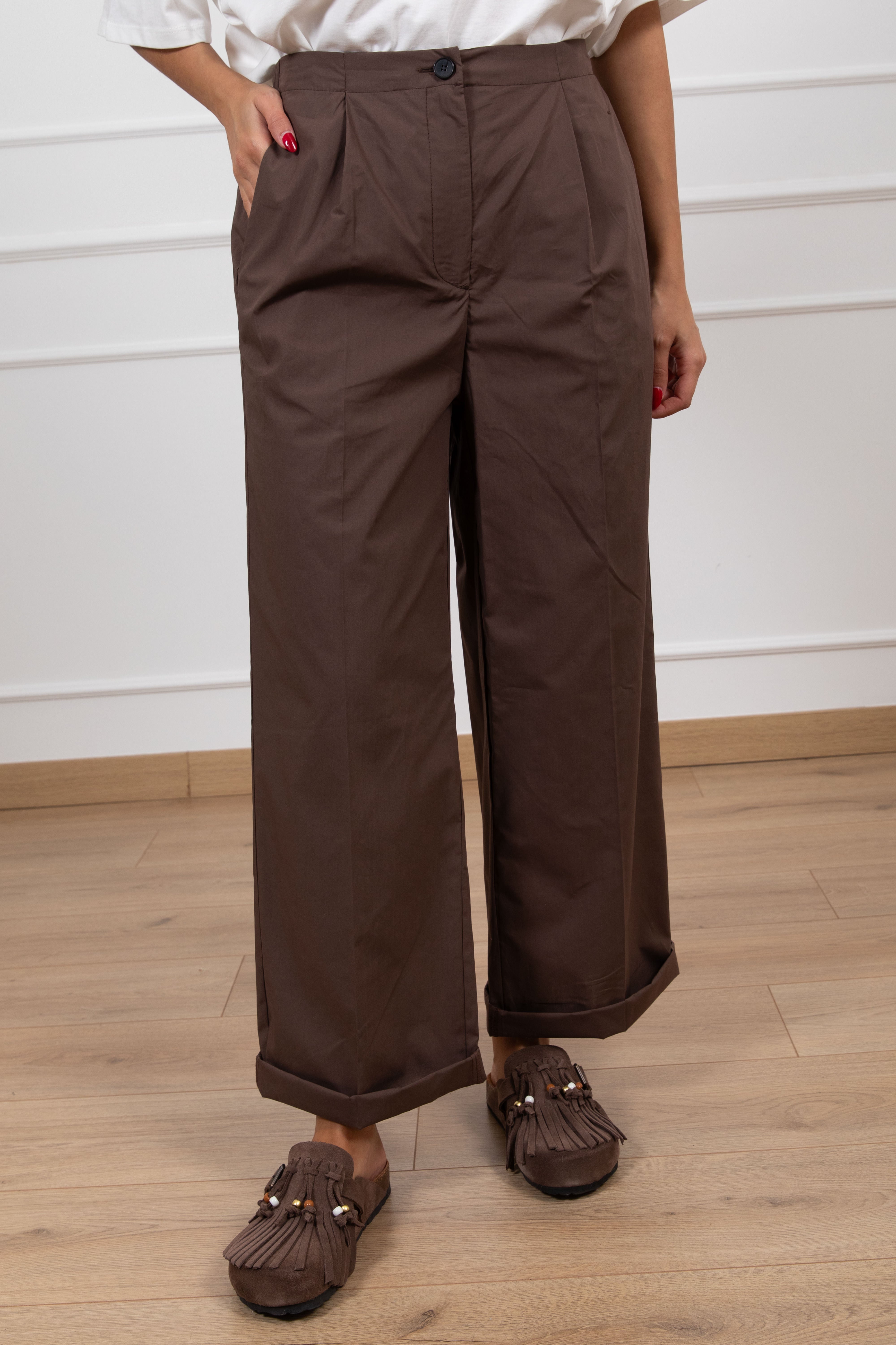 Pantalone parachute con elastico sul retro ViCOLO