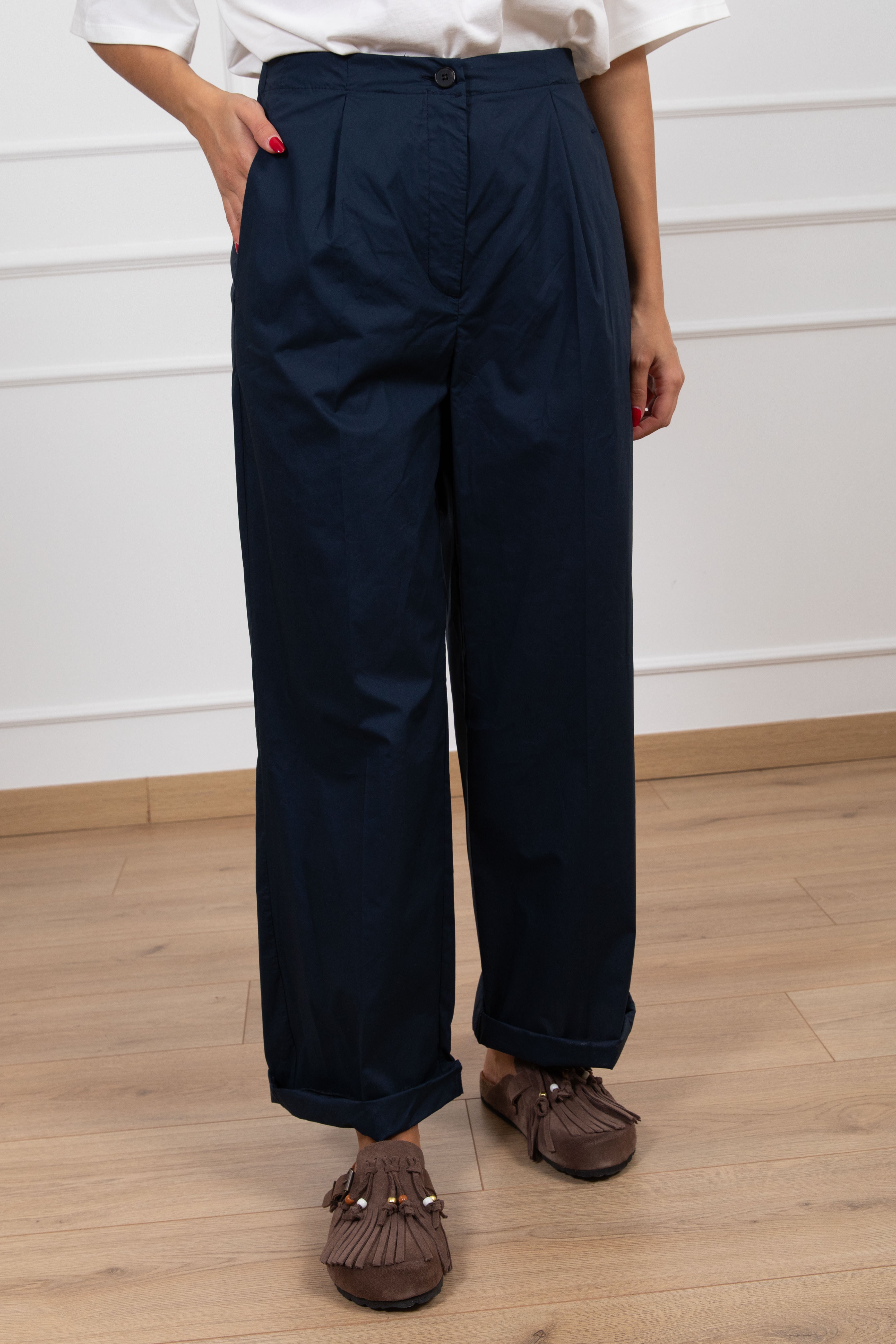 Pantalone parachute con elastico sul retro ViCOLO