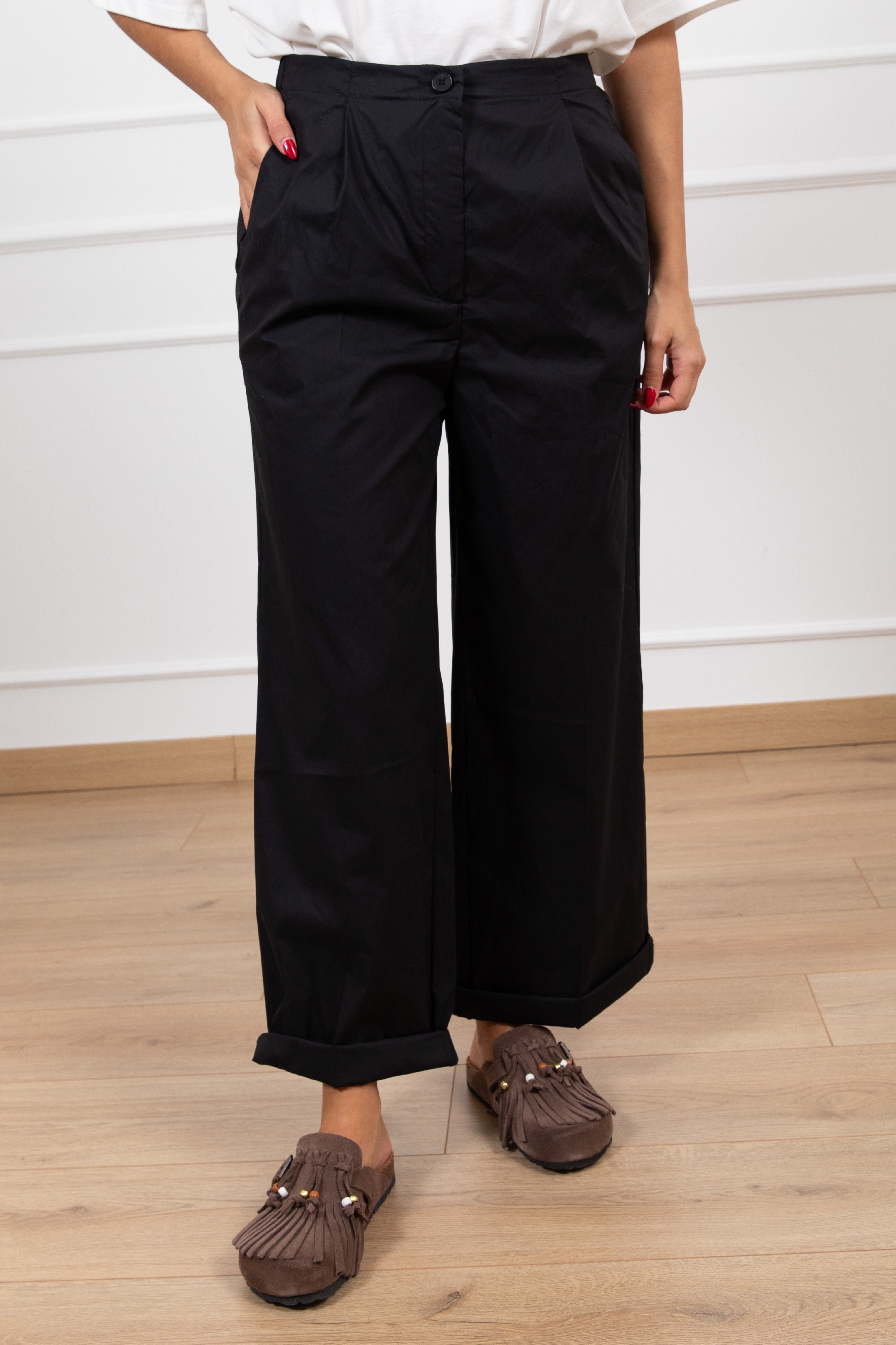 Pantalone parachute con elastico sul retro ViCOLO