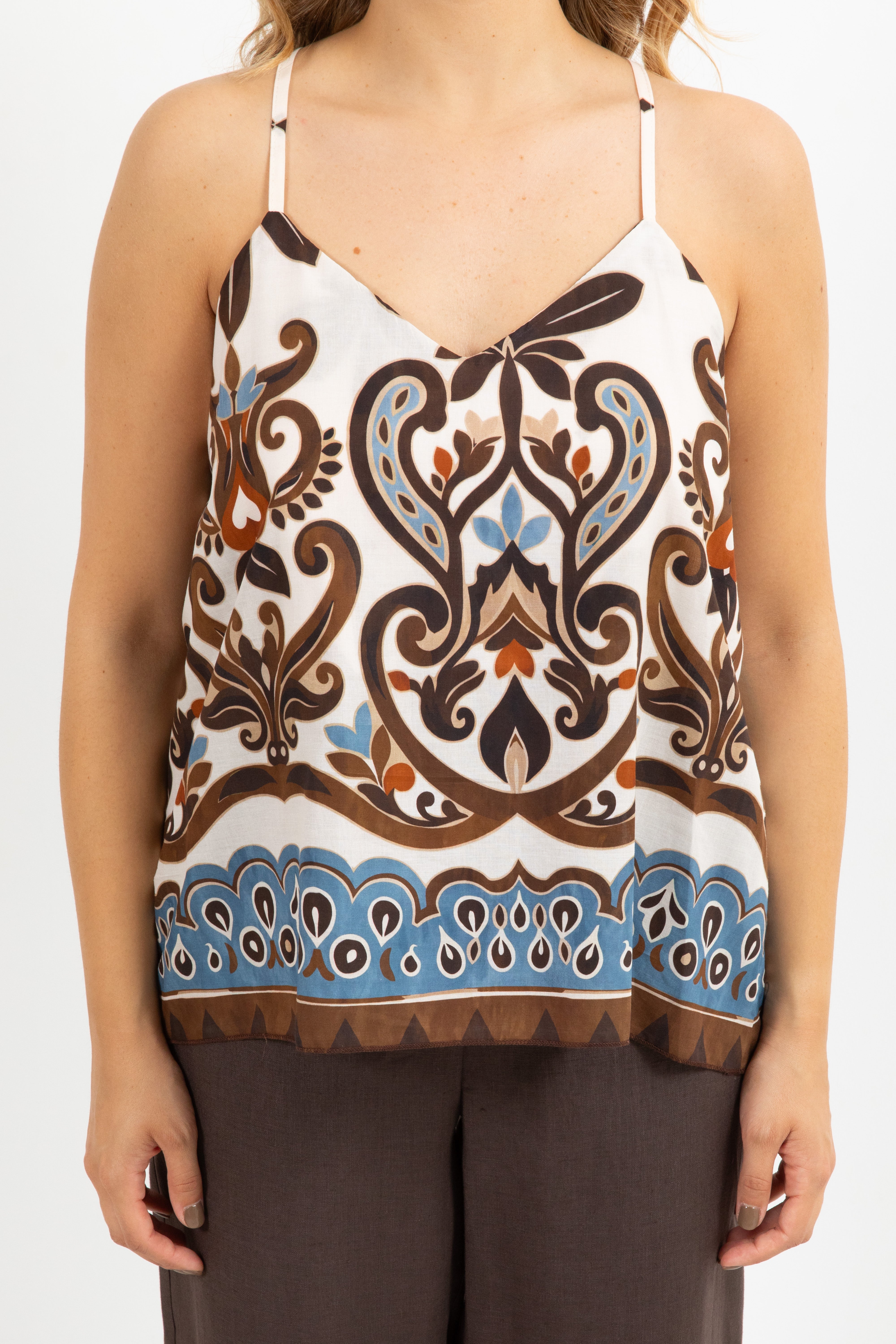 Top con anello oro fantasia barocca Susy Mix
