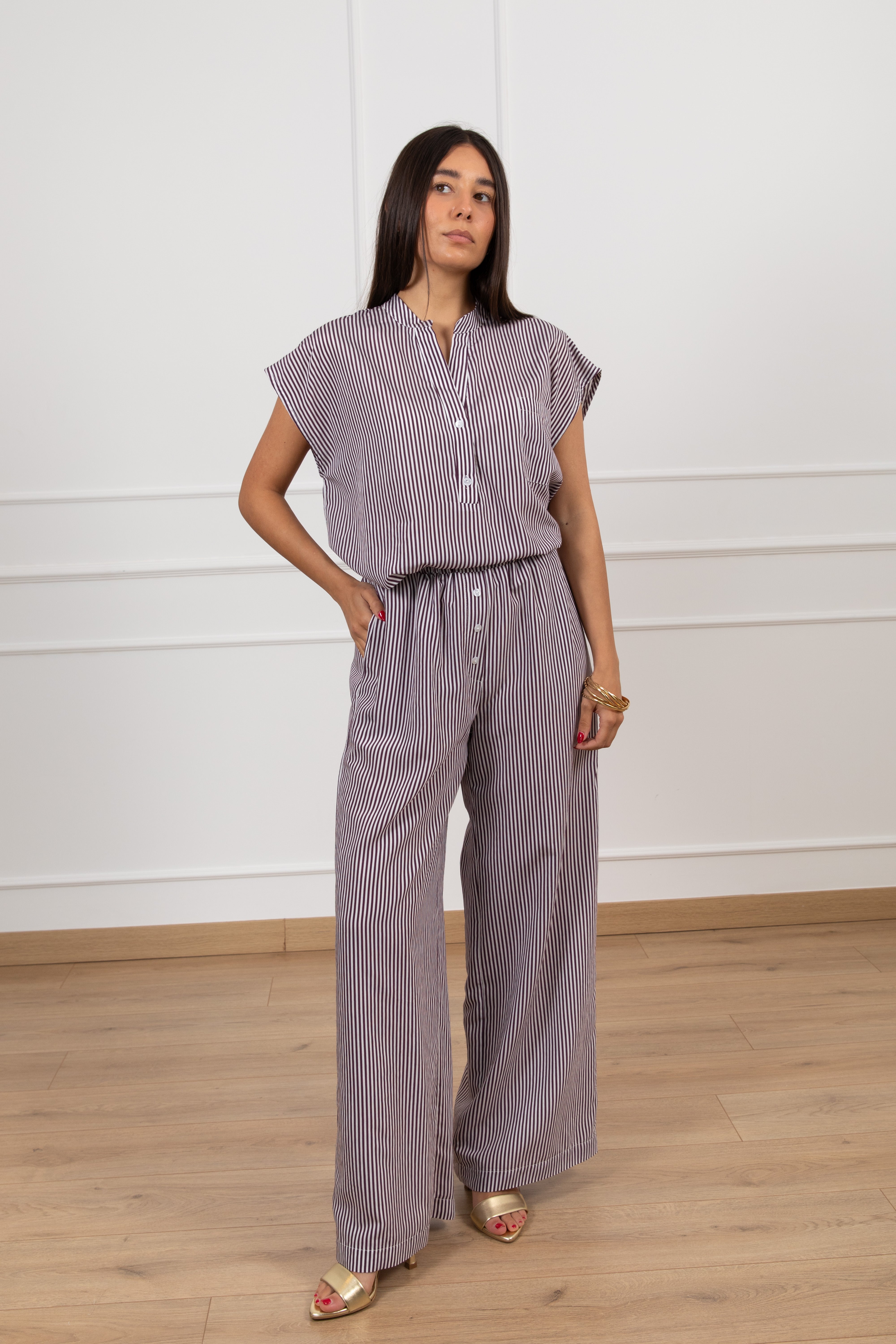 Pantalone boxer a righe Tensione IN