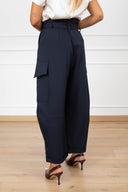 Pantalone cargo in tessuto tecnico variante blu Haveone