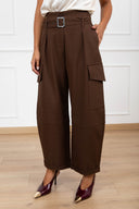 Pantalone cargo in tessuto tecnico variante moro Haveone