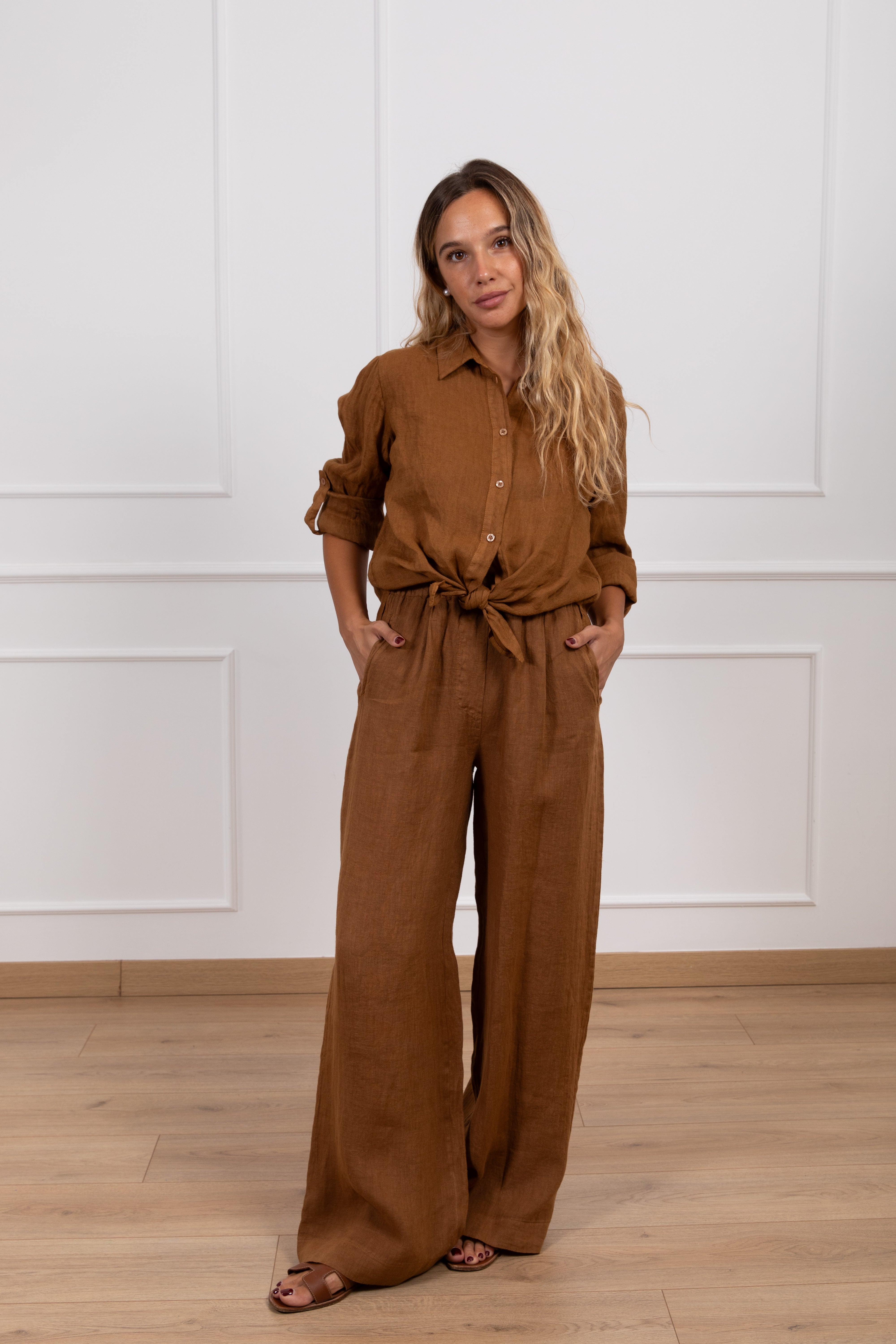 Camicia 100% lino ViCOLO