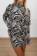 PRE-ORDER 28/09 Mini-abito fantasia zebra Tensione IN