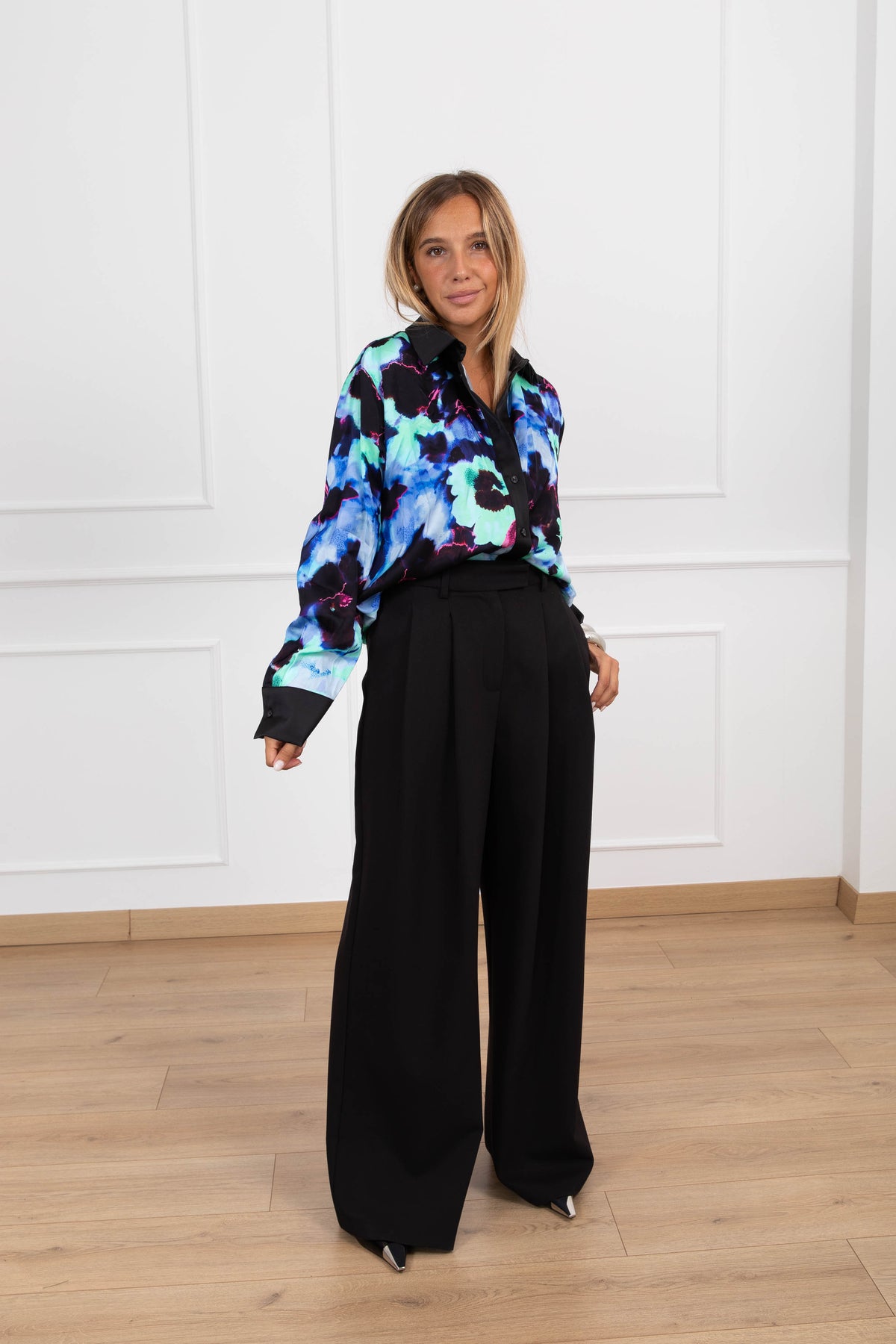 PRE-ORDER 28/09                 Camicia fantasia fiore acquerello Tensione IN