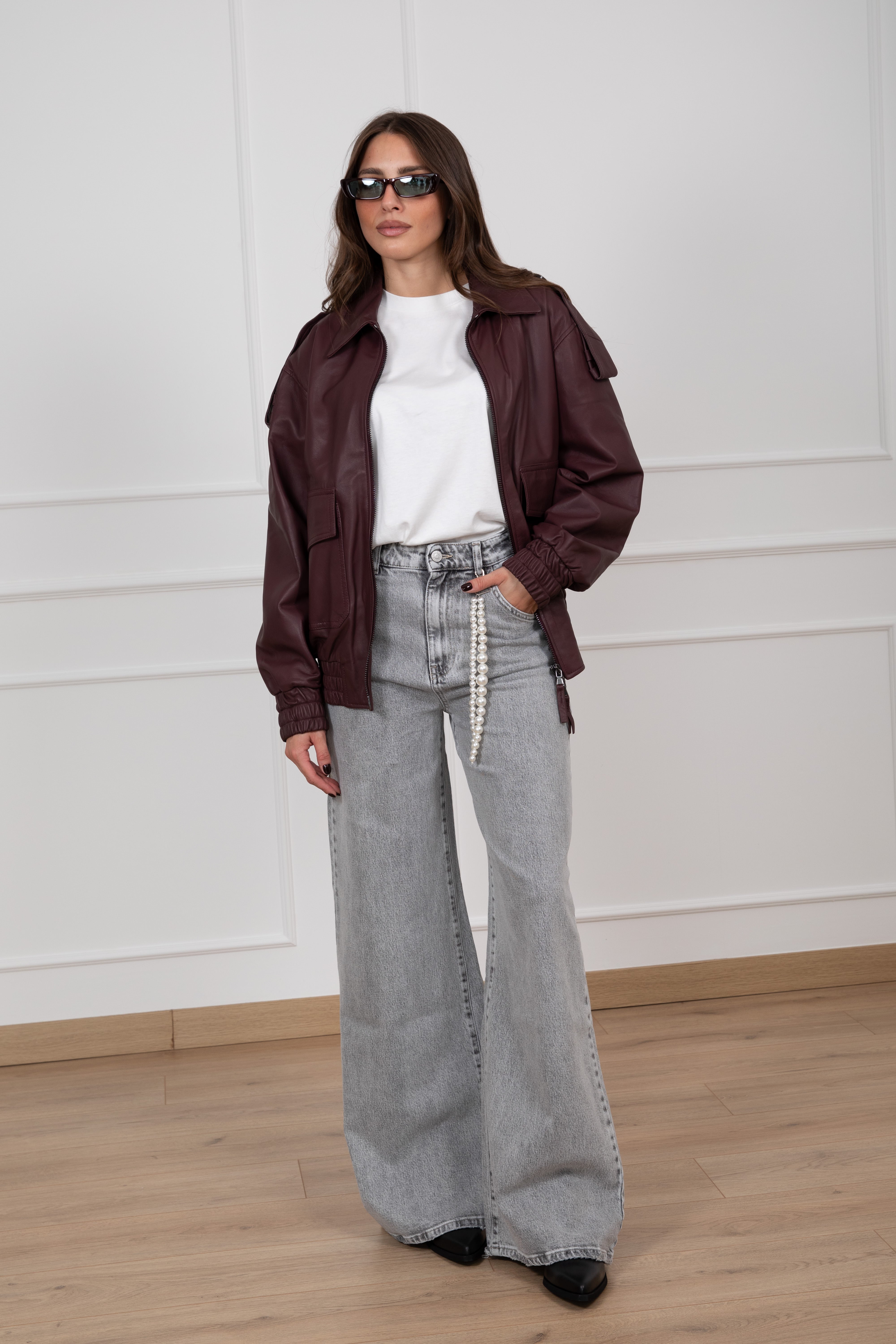 Jeans Lexie con charms perle ViCOLO
