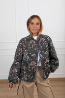 Bomber tipo lana cotta fantasia flowers ViCOLO