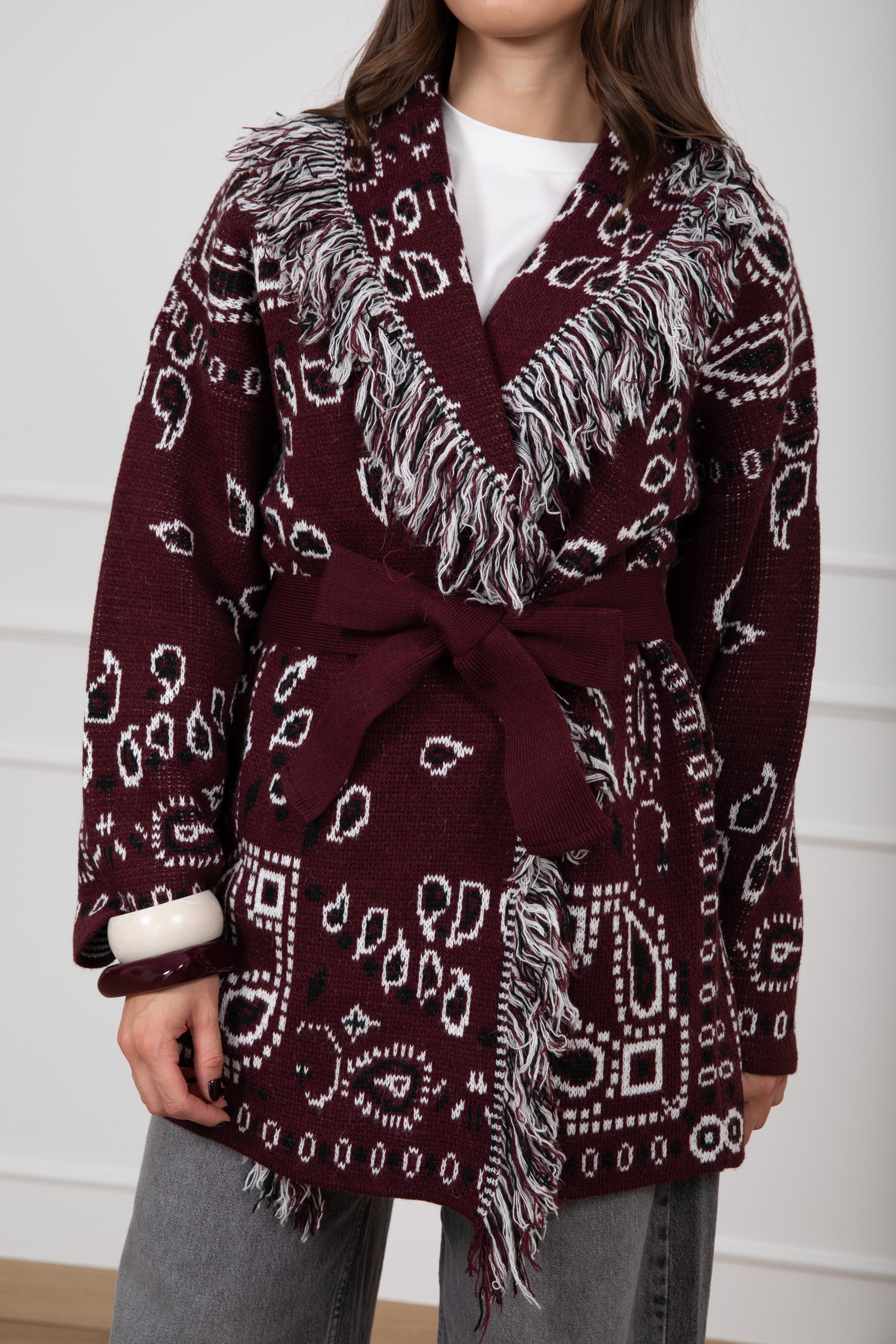 Maxi-cardigan fantasia bandana ViCOLO