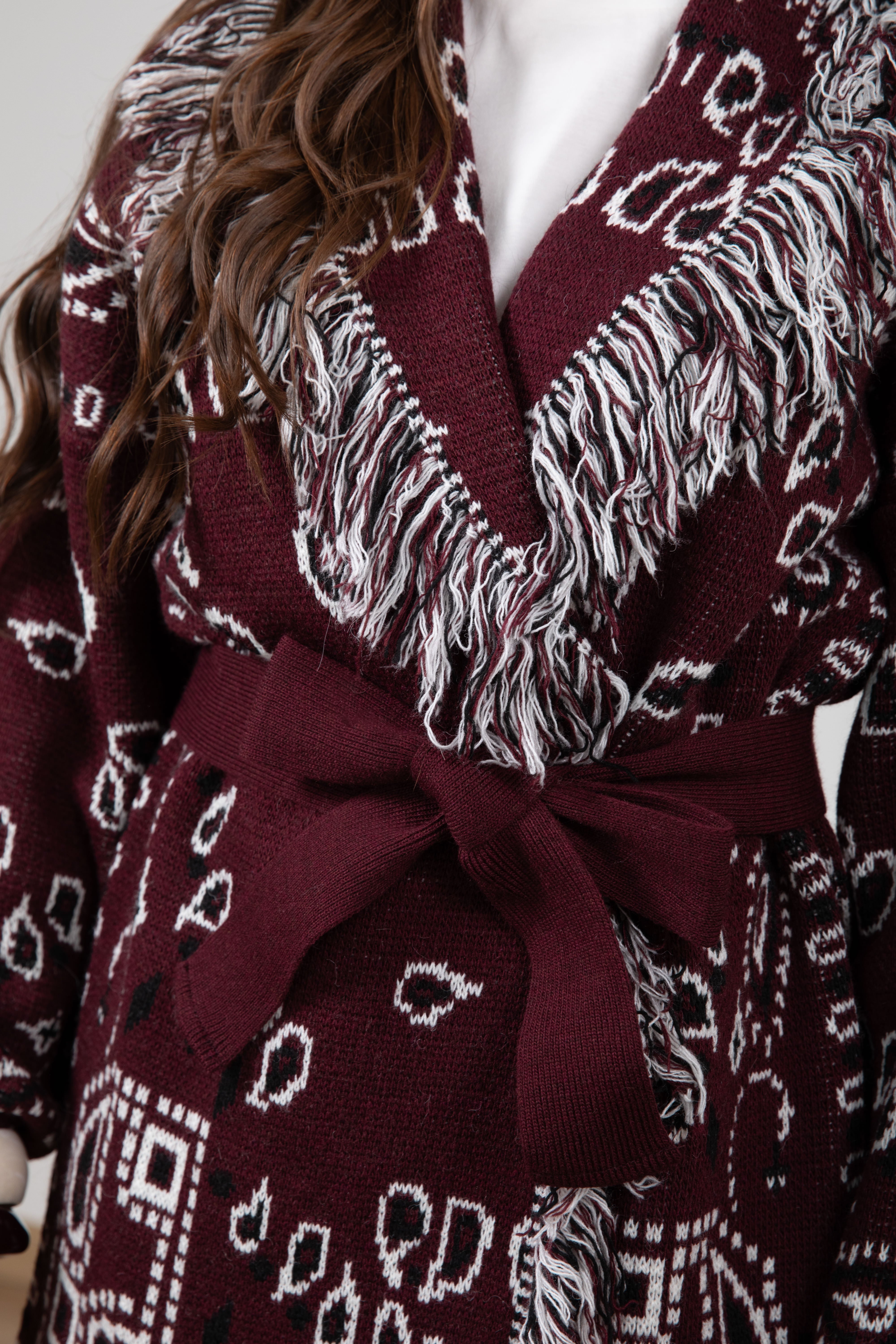 Maxi-cardigan fantasia bandana ViCOLO