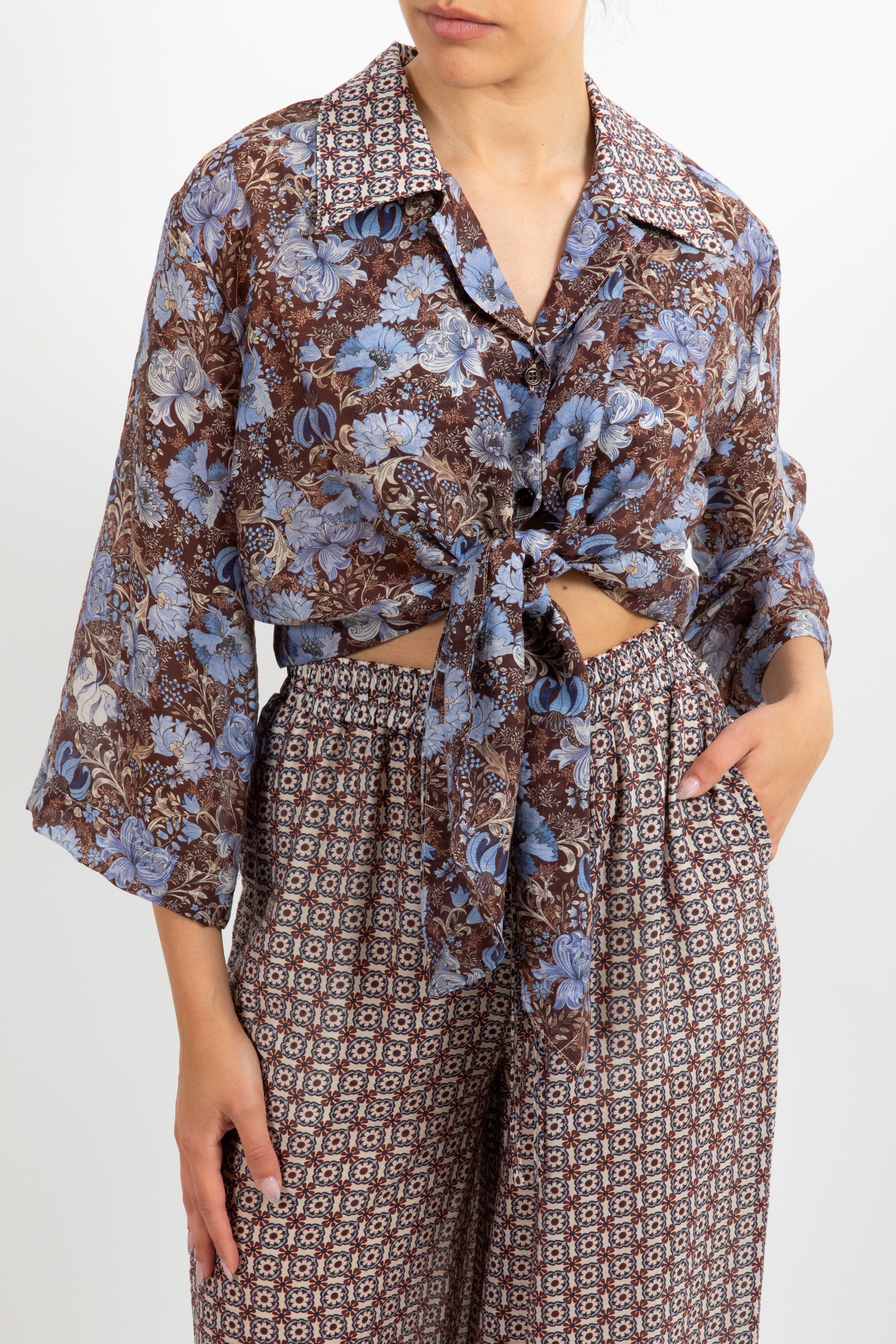 Camicia fantasia maiolica ViCOLO