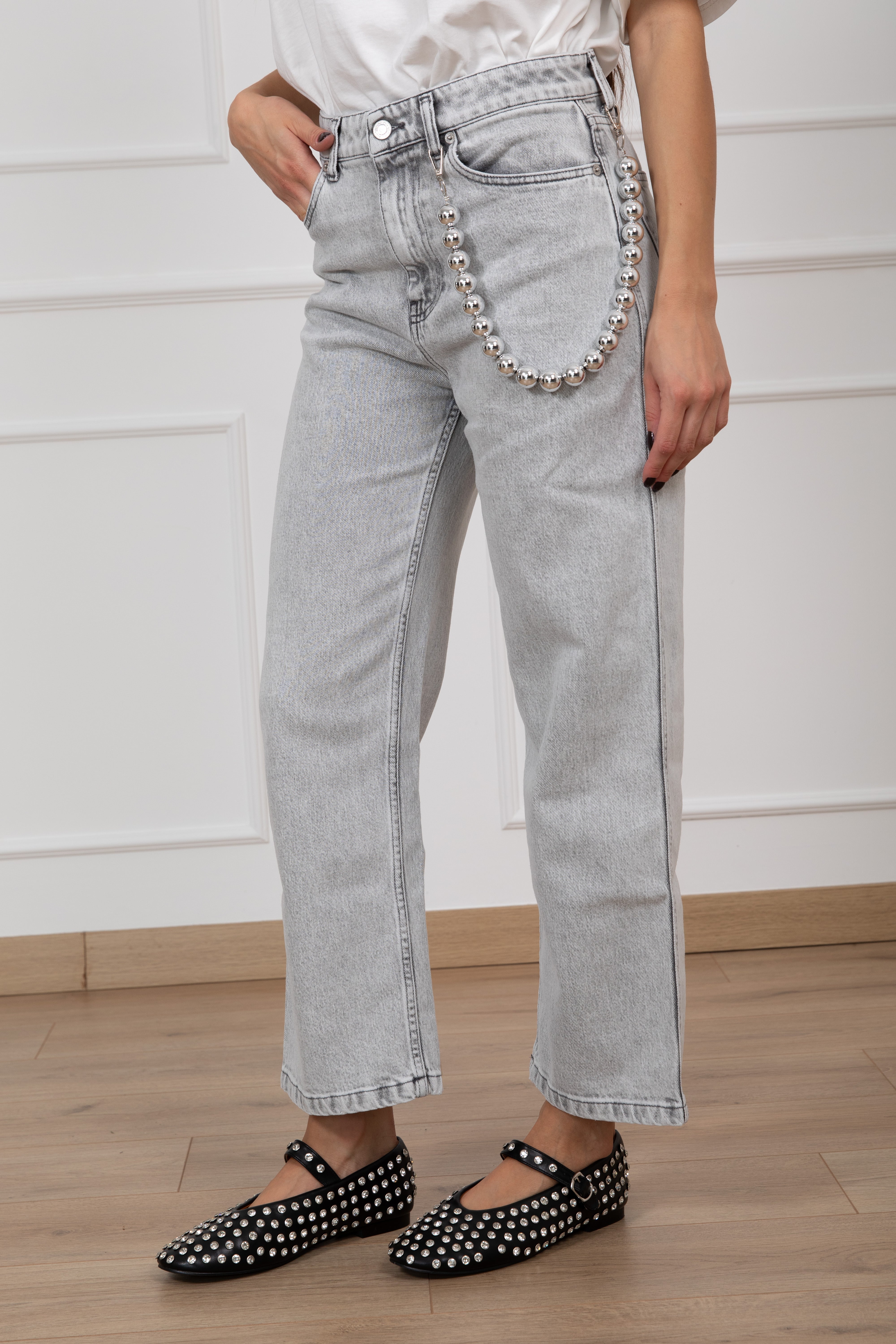 Jeans Kate con charms sfere ViCOLO