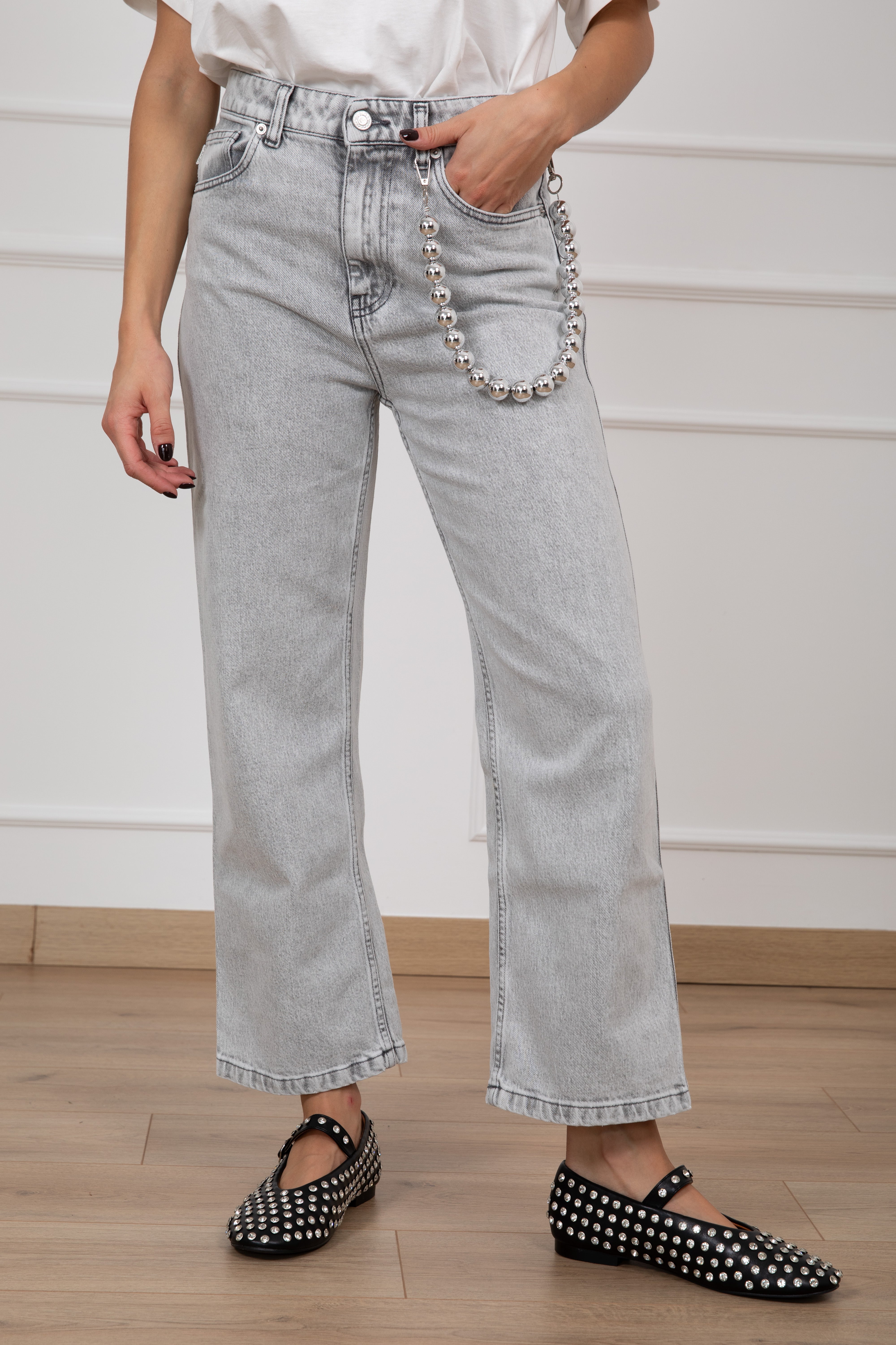 Jeans Kate con charms sfere ViCOLO