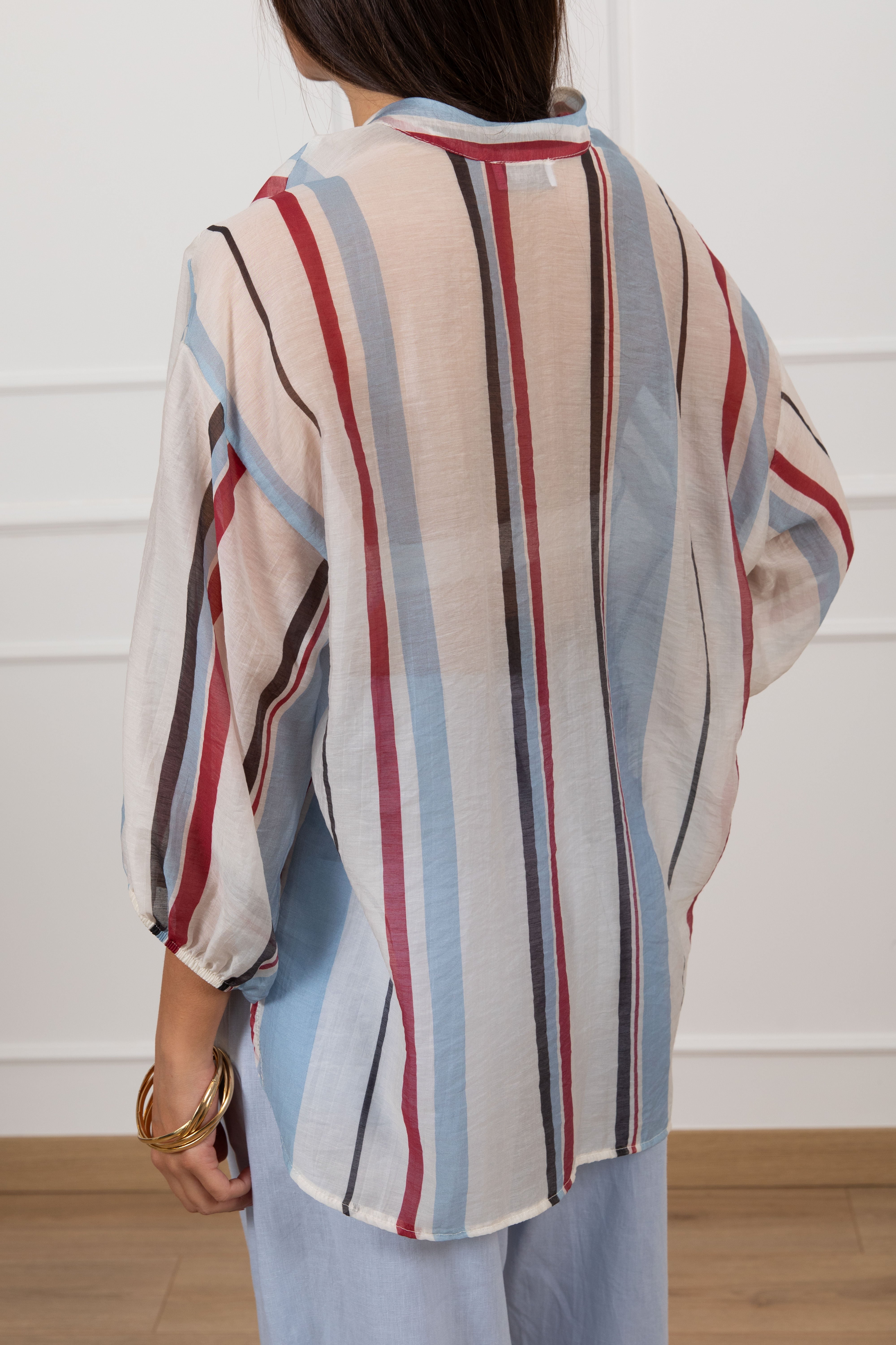 Camicia a righe alternate Motel
