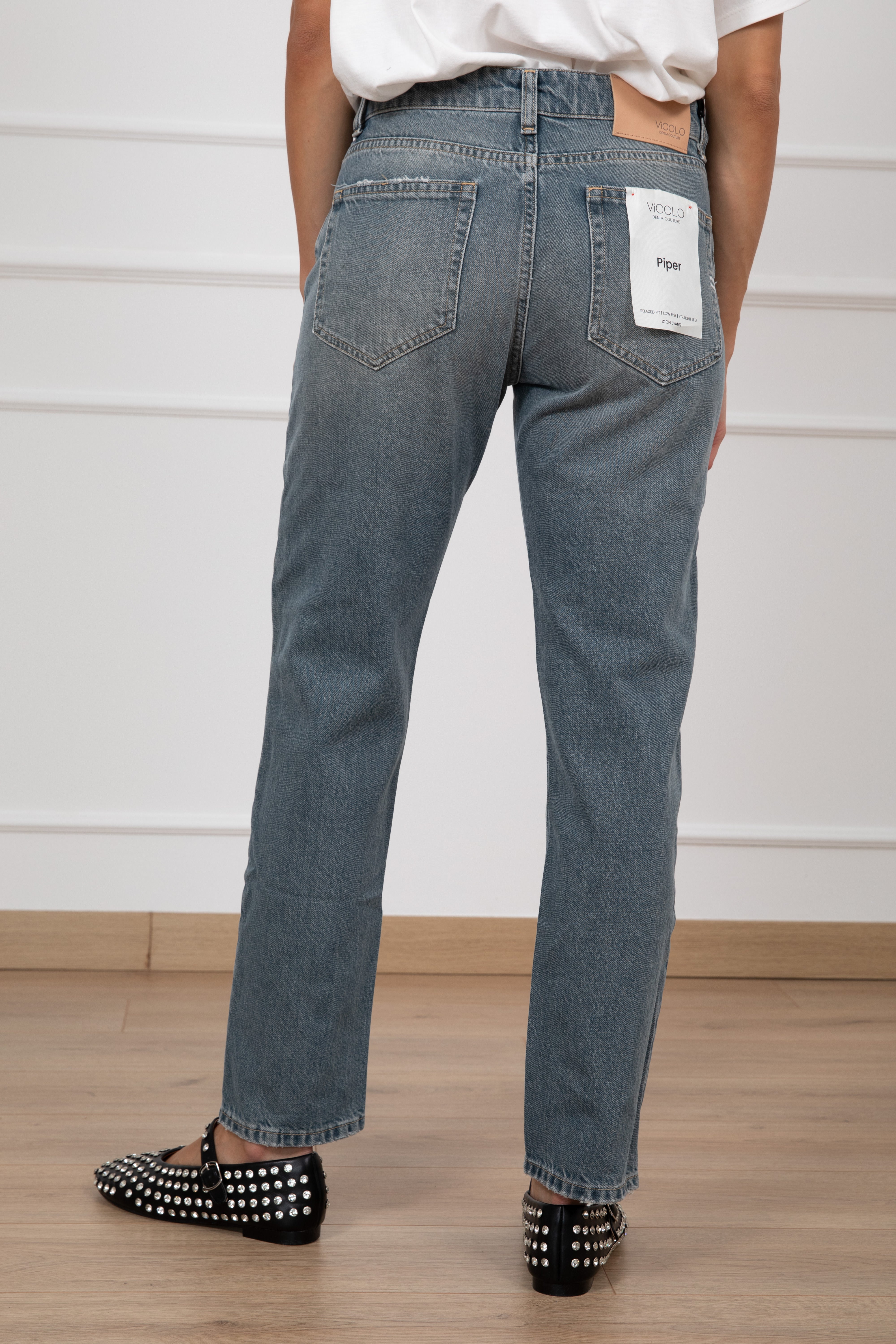 Jeans Piper con bottoni a vista ViCOLO