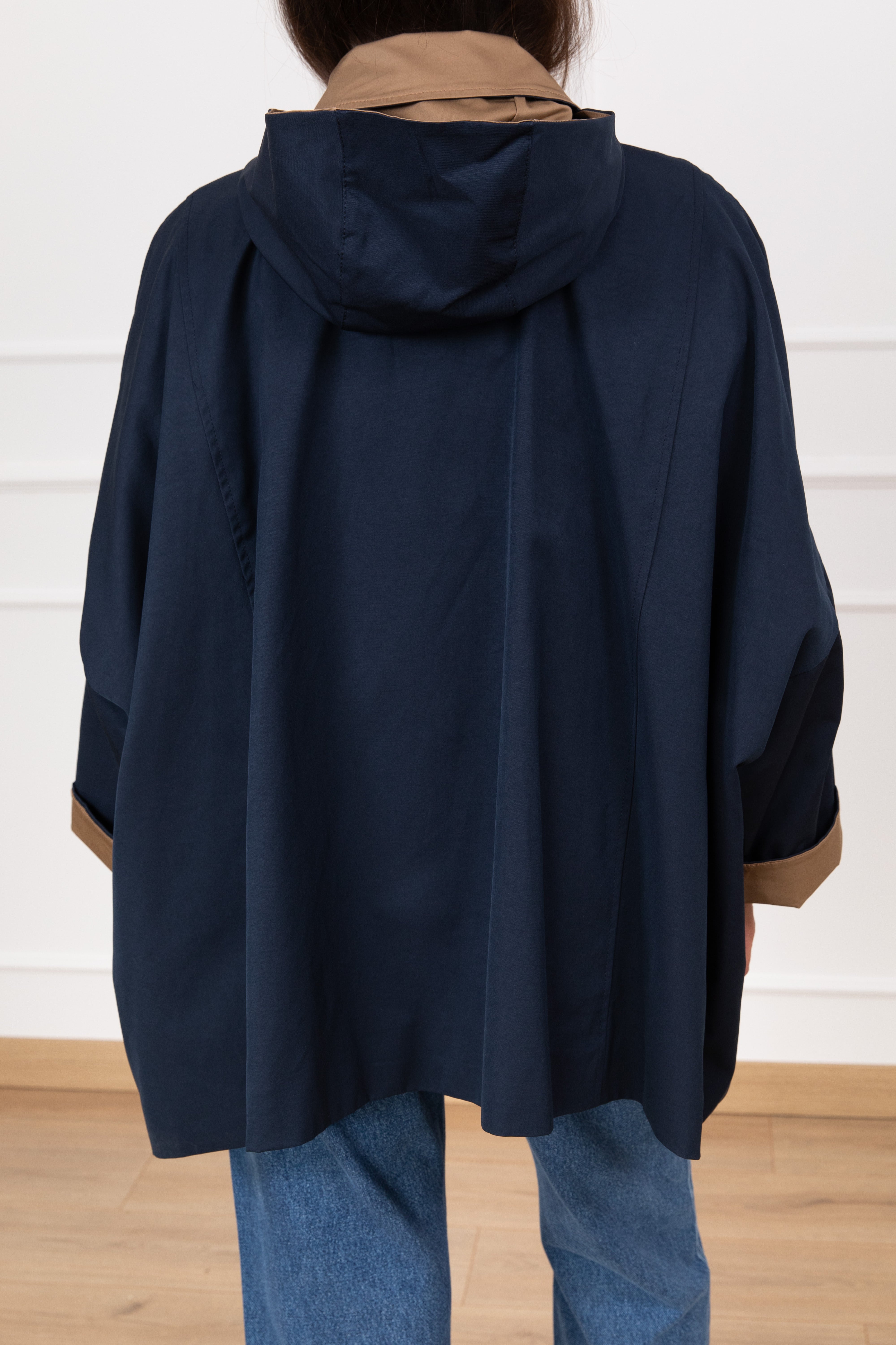 Giaccone over-size con cappuccio ViCOLO