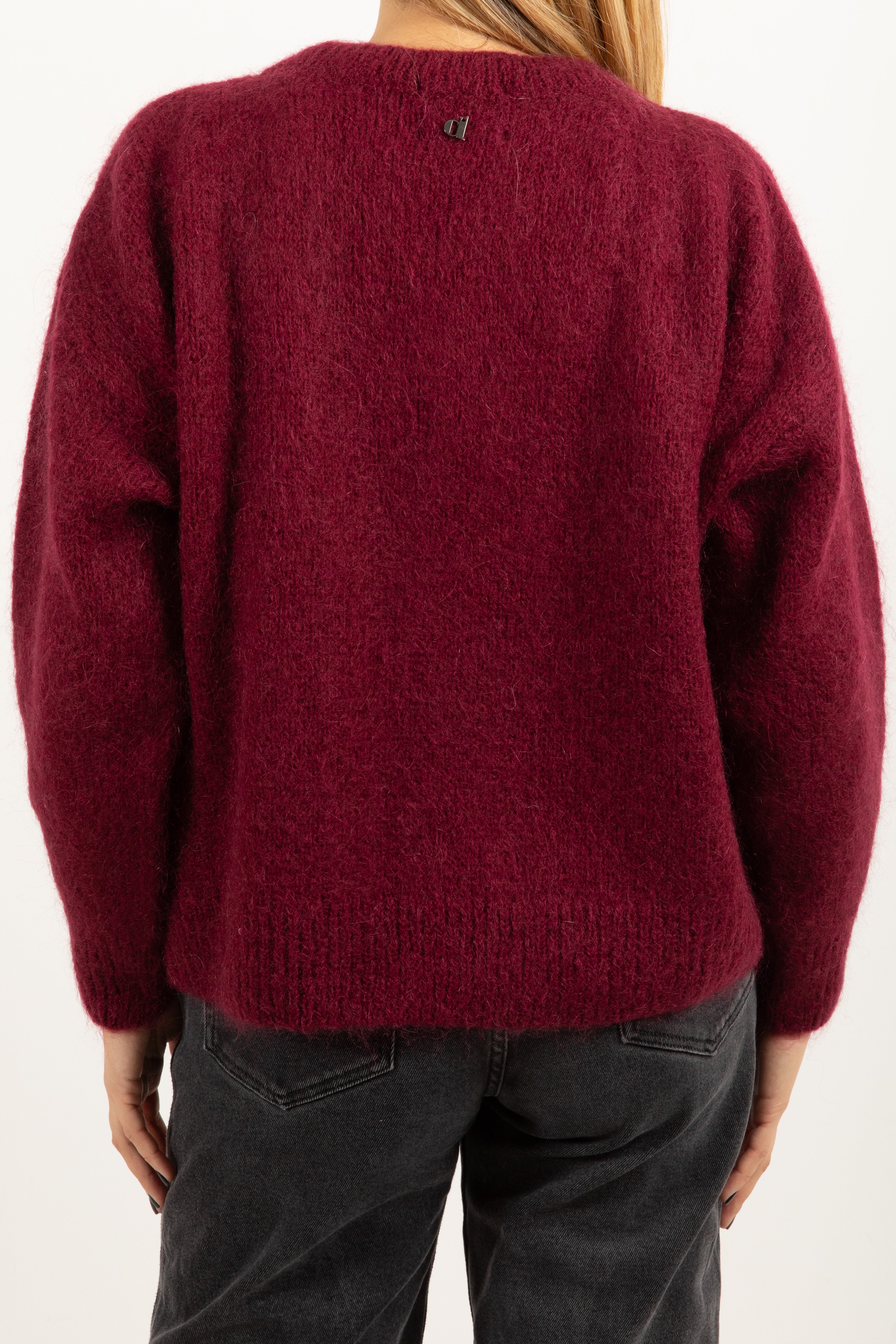 Pull scollo a "v" mohair Dixie