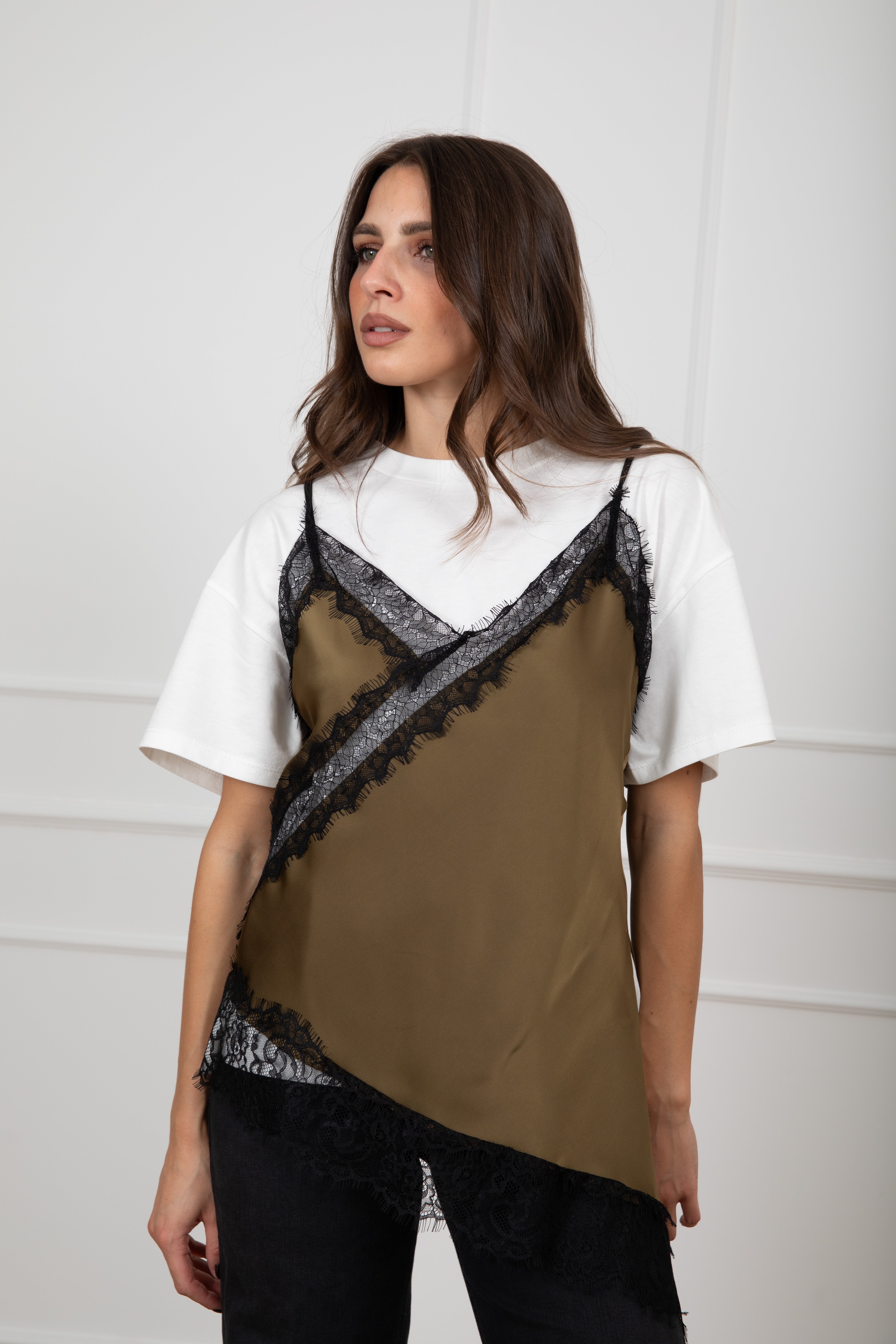 Top lingerie con pizzo Tensione IN