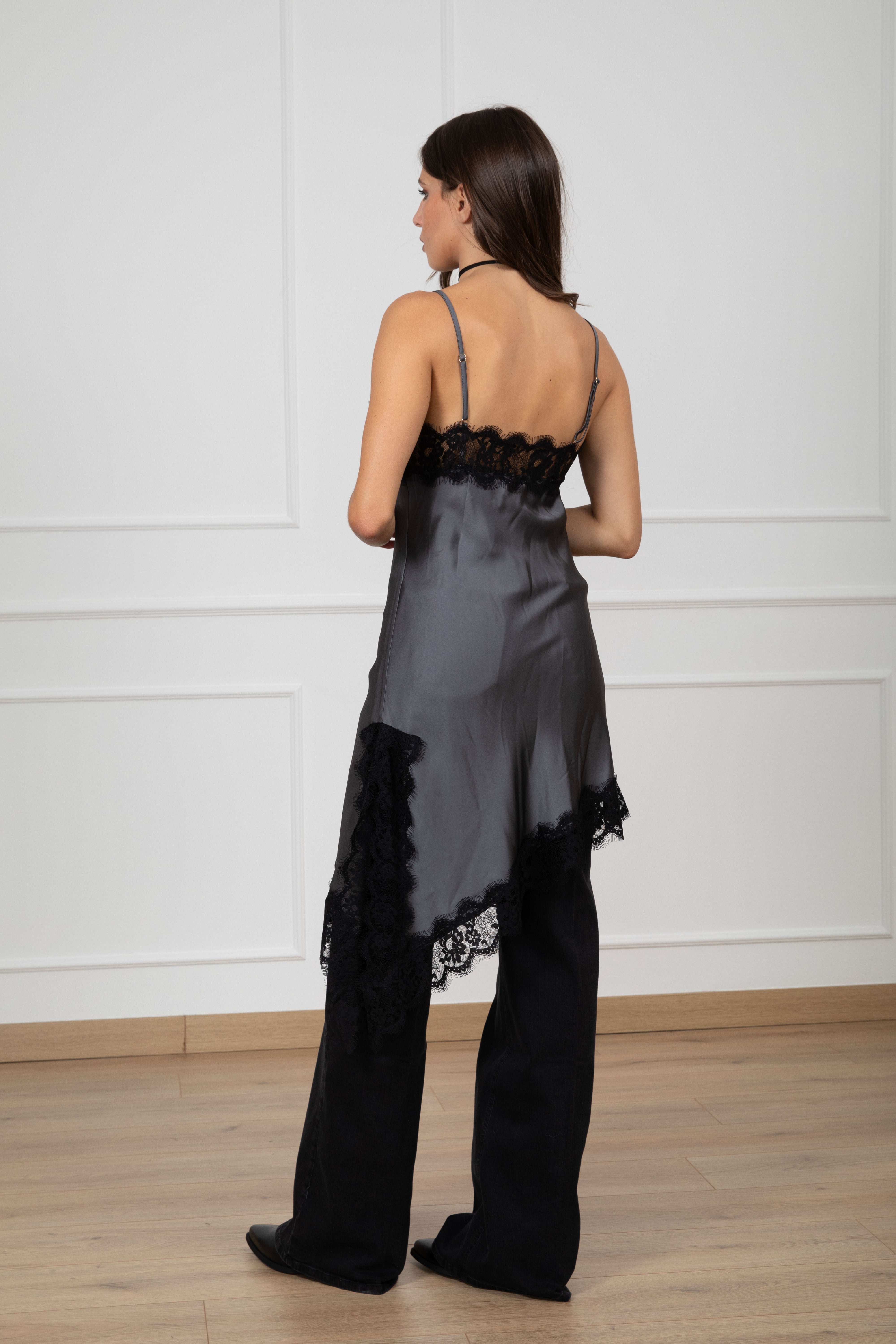 Abito lingerie con pizzo ViCOLO