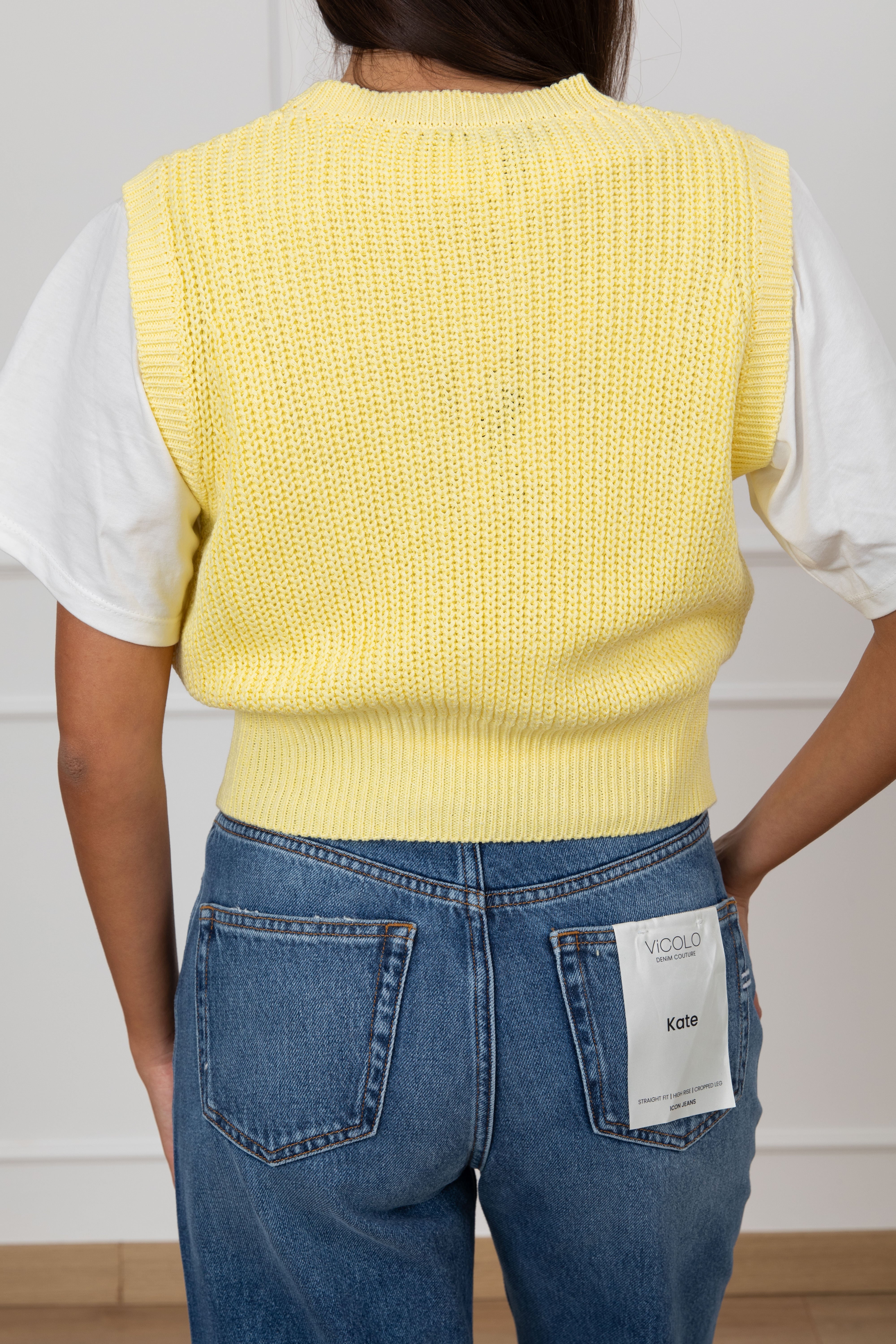 Gilet in cotone punto pannocchia Susy Mix