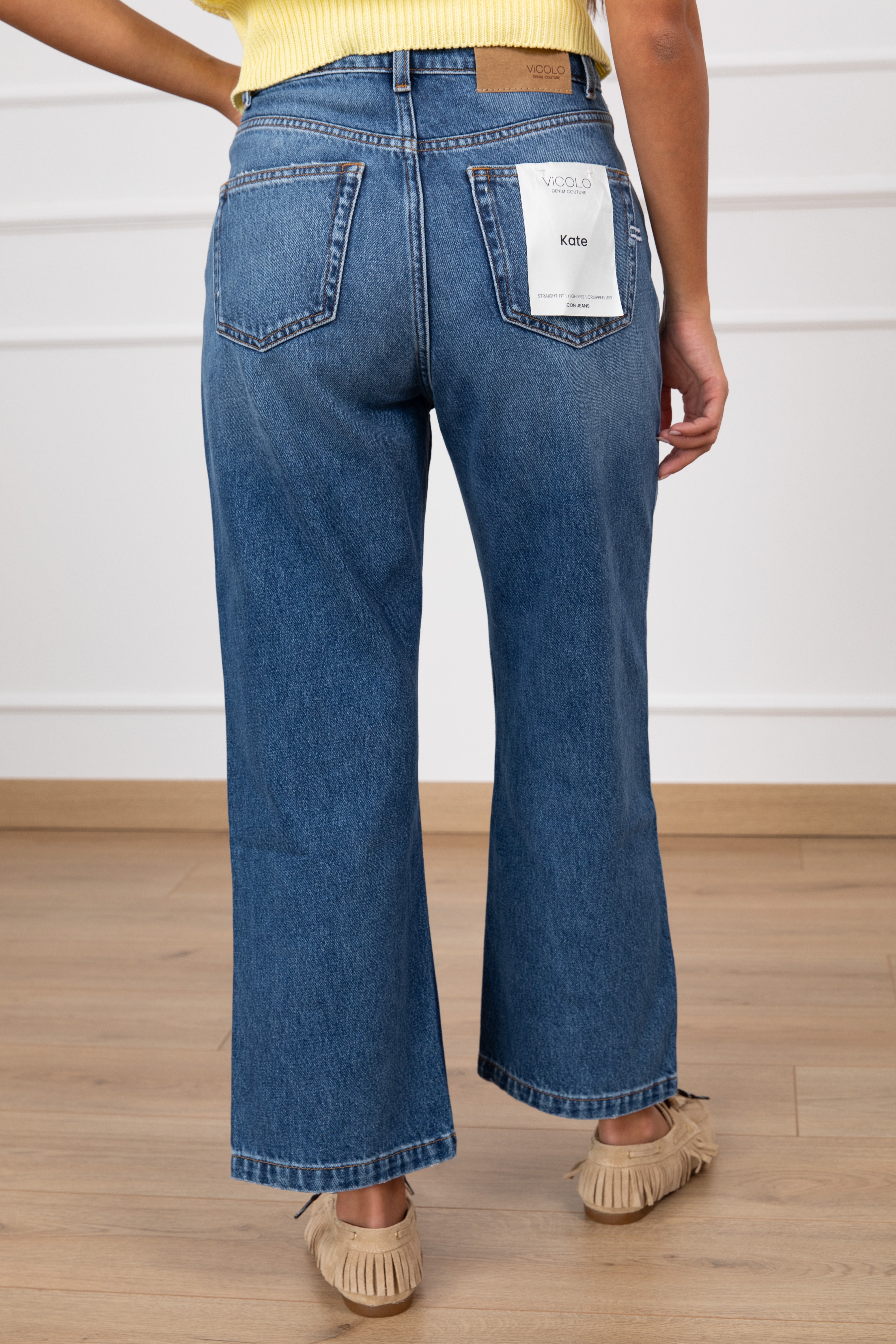Jeans Kate blu straight-fit ViCOLO