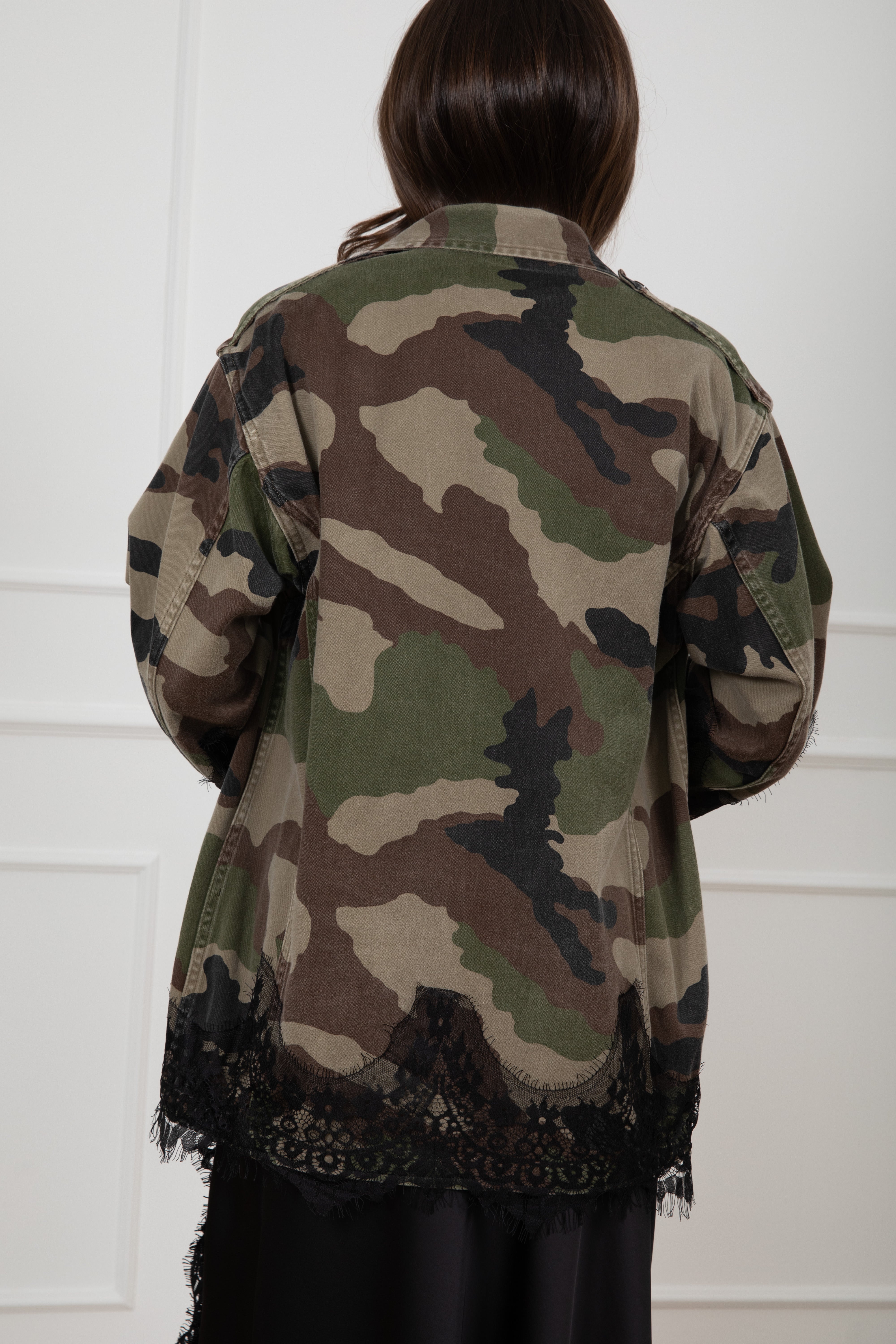 Giacca camouflage con pizzo Tensione IN