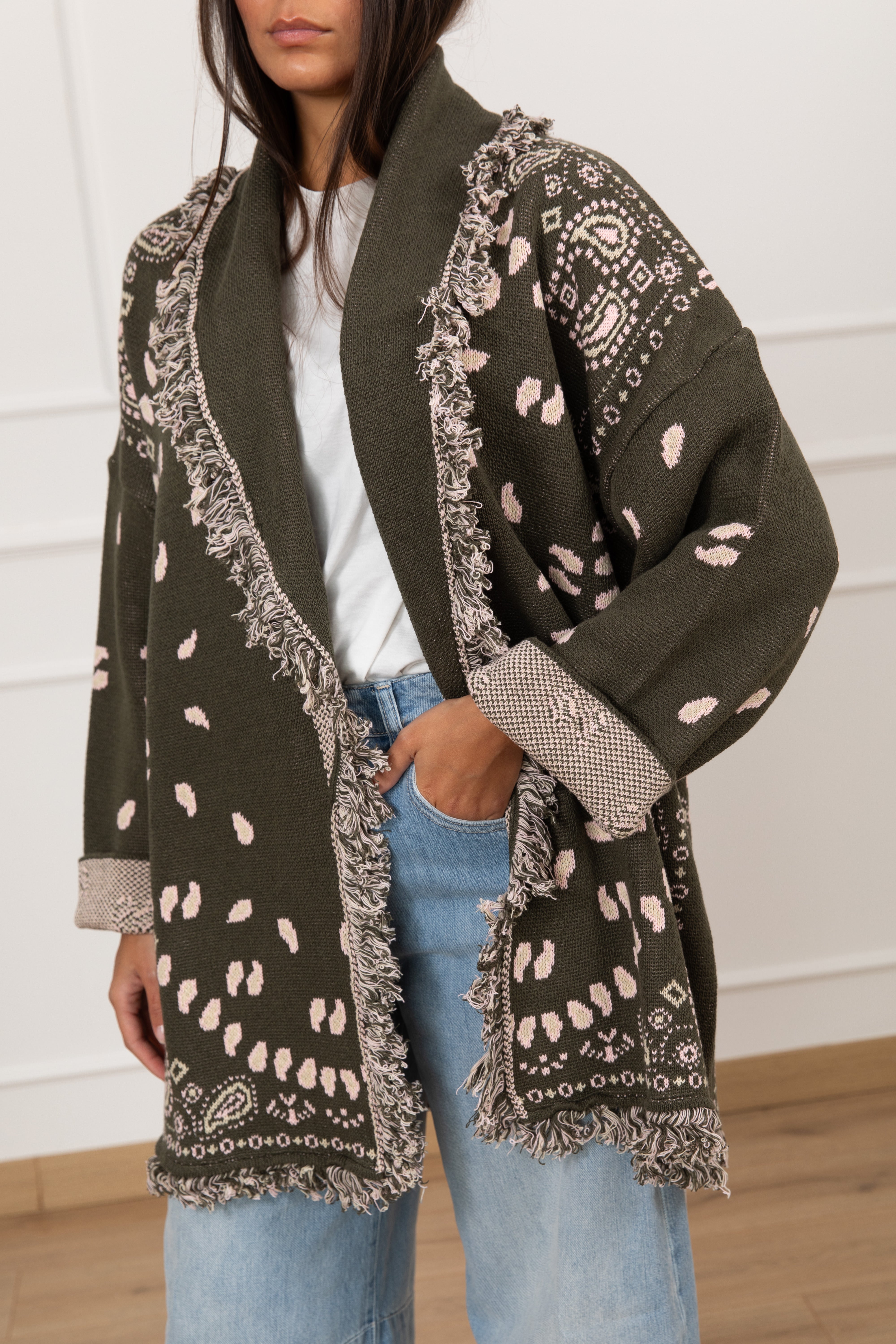 Cardigan fantasia bandana Tensione IN