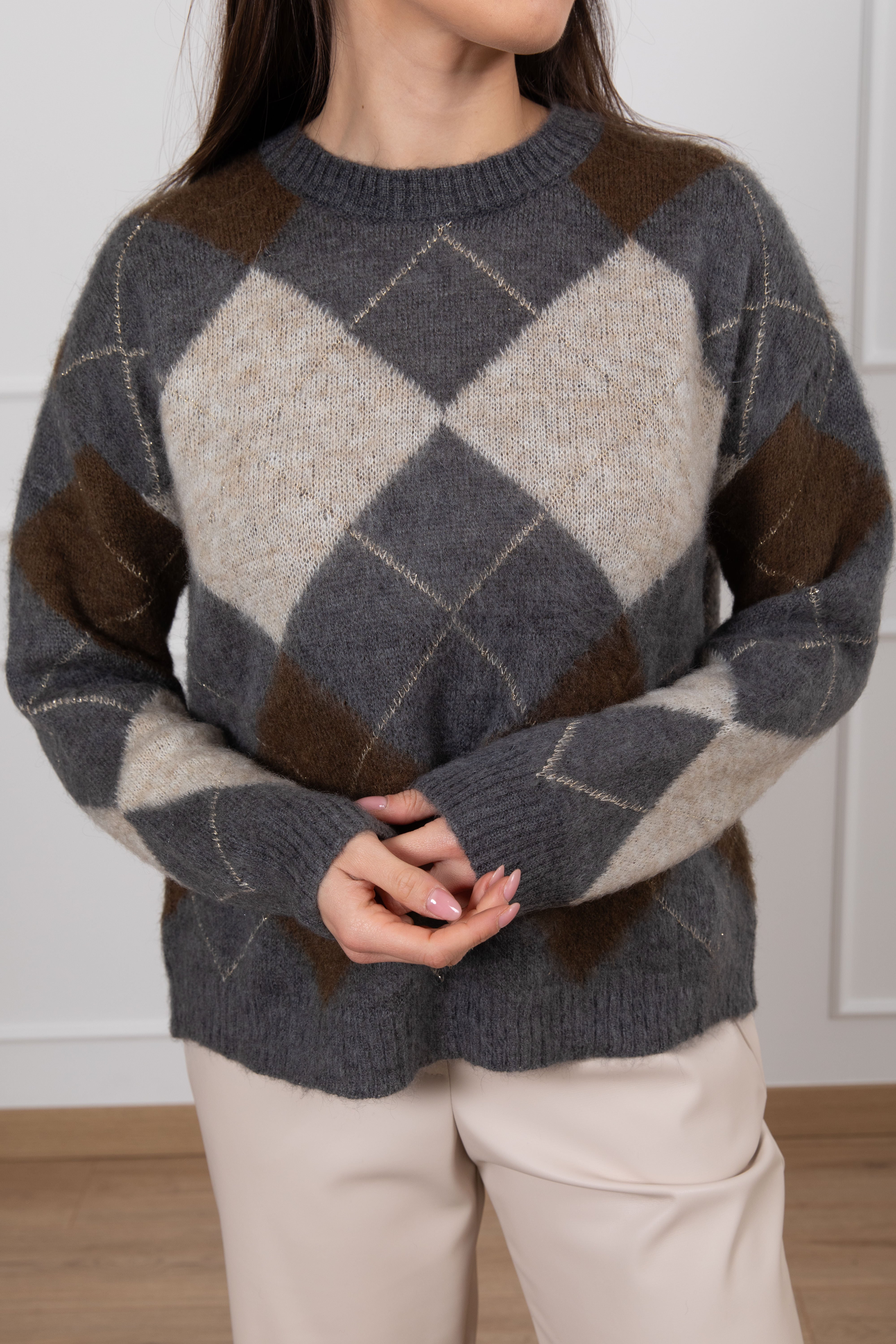 Pull rombi e lurex Tensione IN