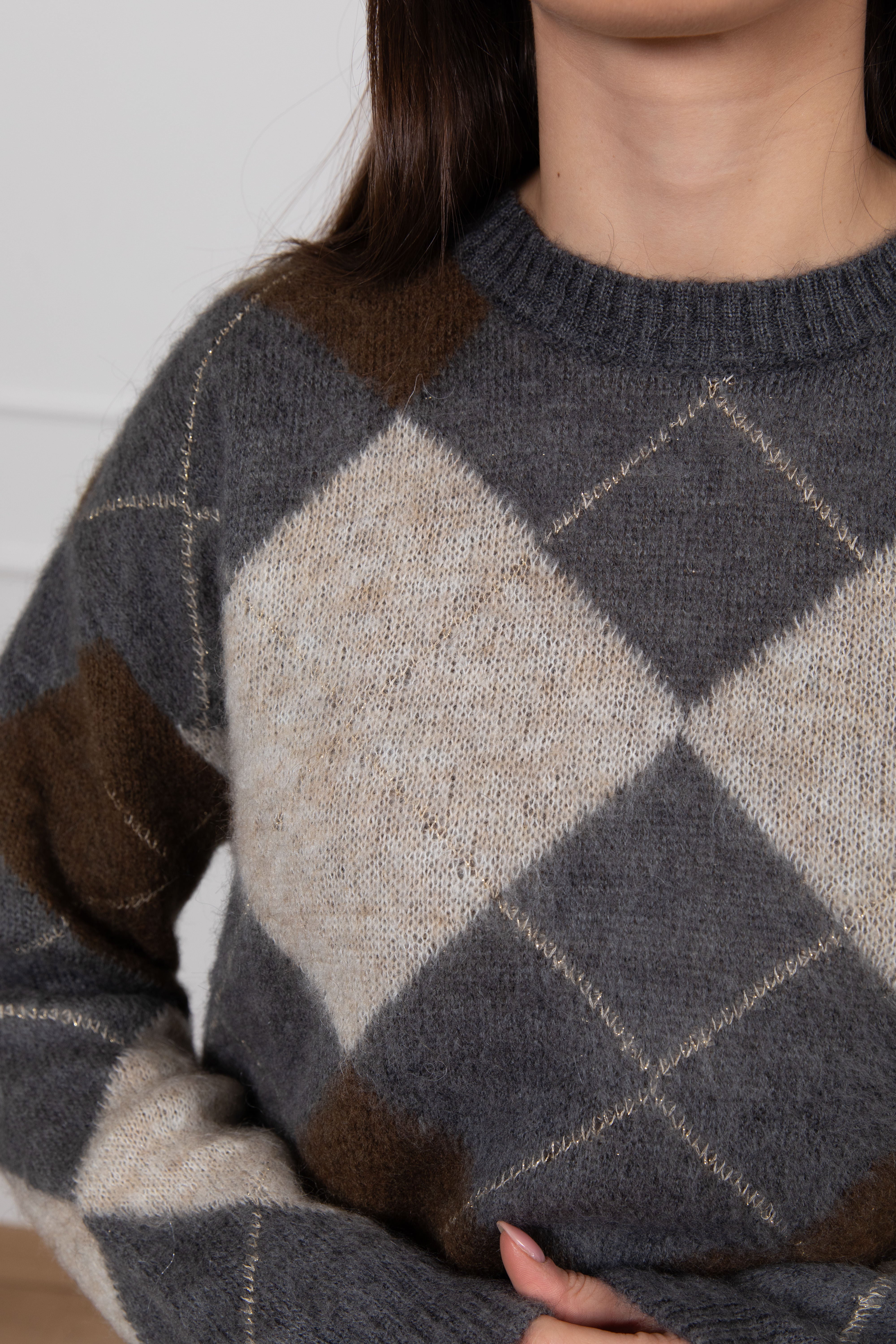 Pull rombi e lurex Tensione IN