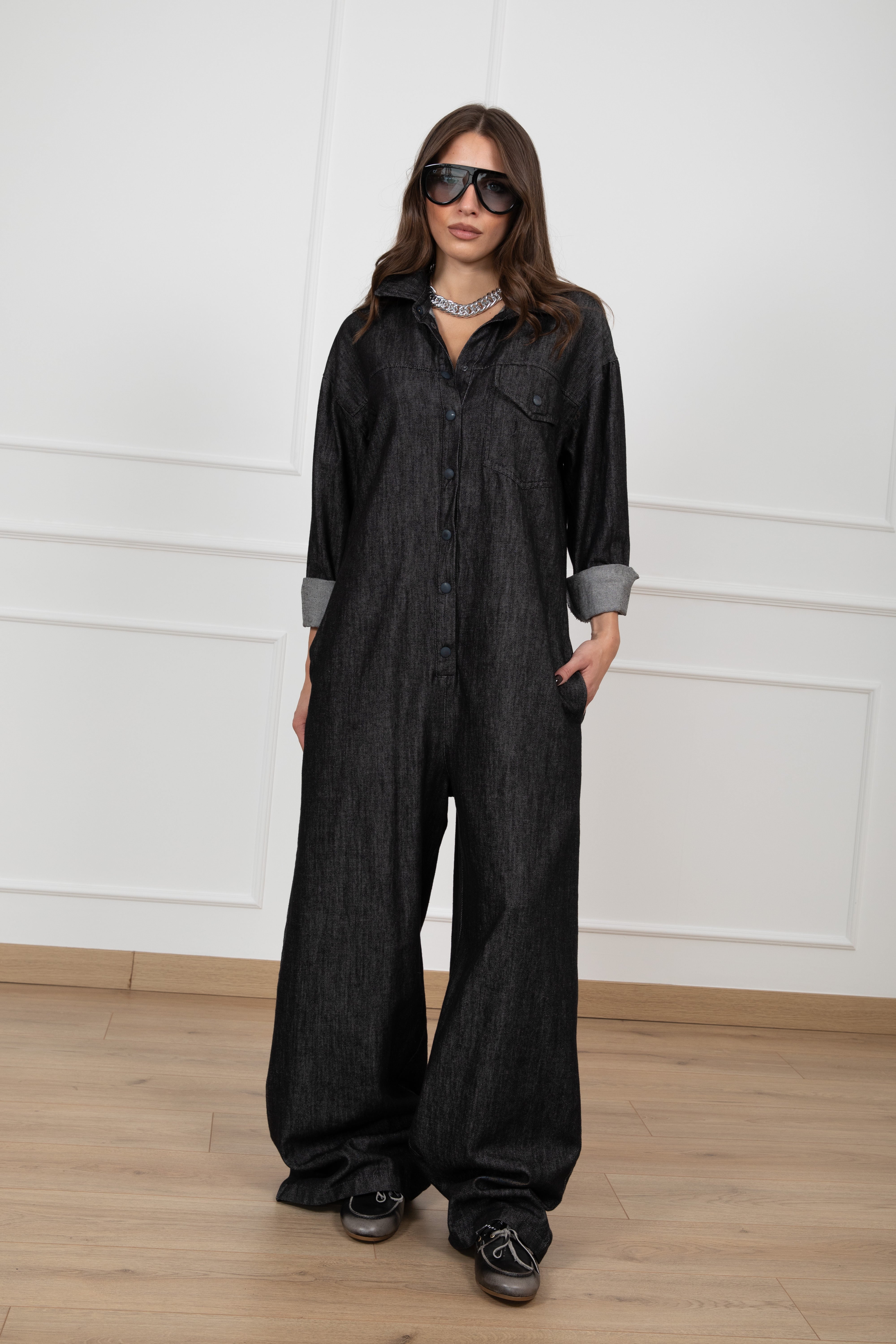 Jumpsuit in jeans a palazzo Susy Mix