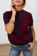 T-shirt in maglia a righe Susy Mix