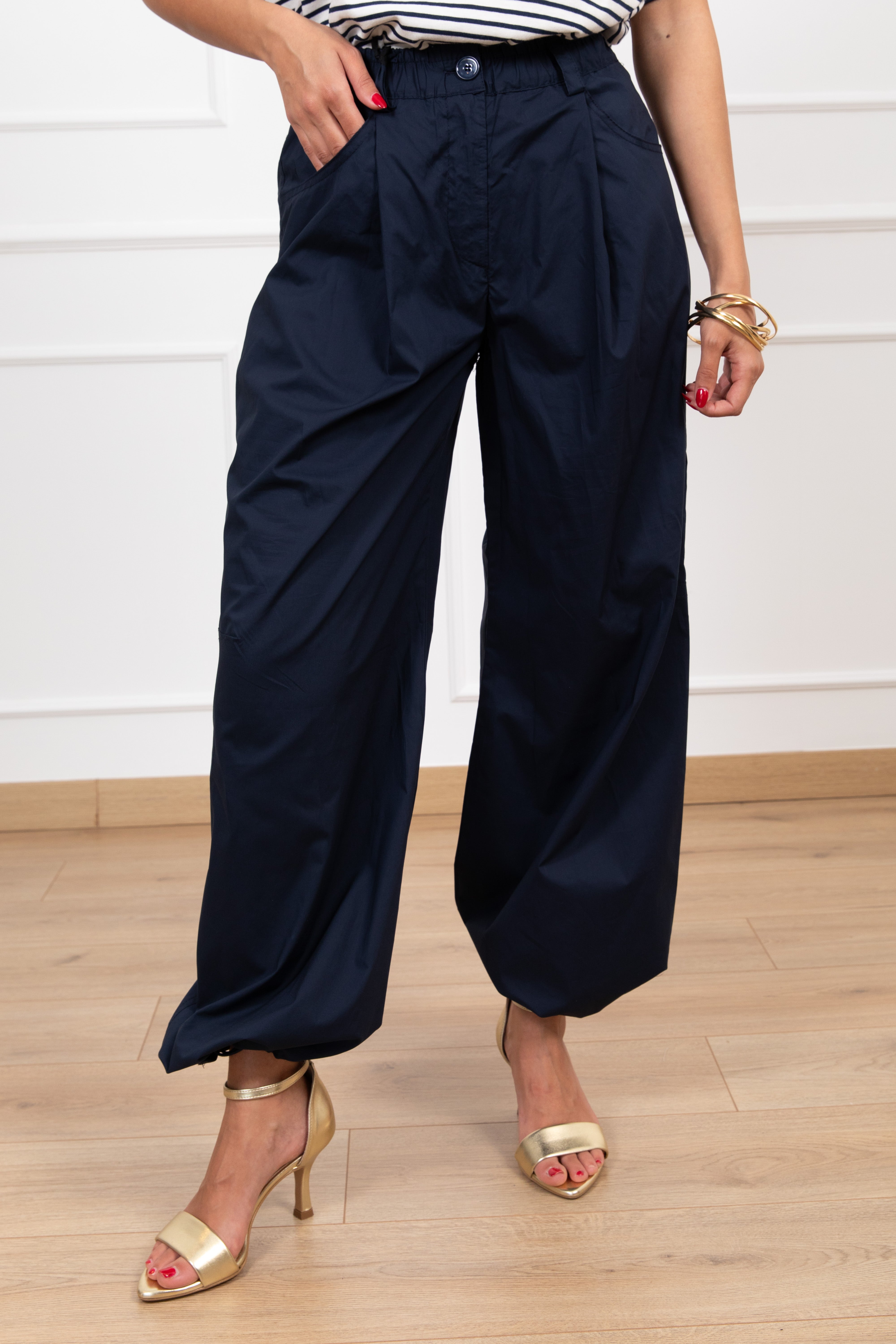 Pantalone parachute con elastico ViCOLO