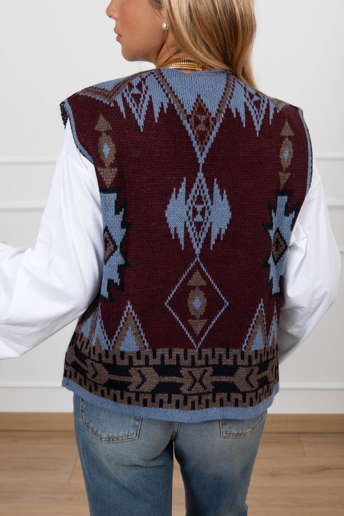 Gilet motivo Ikat Susy Mix