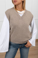Gilet in maglia con scollo a "V" Tensione IN