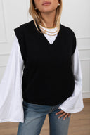 Gilet in maglia con scollo a "V" Tensione IN