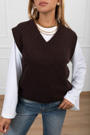 Gilet in maglia con scollo a "V" Tensione IN