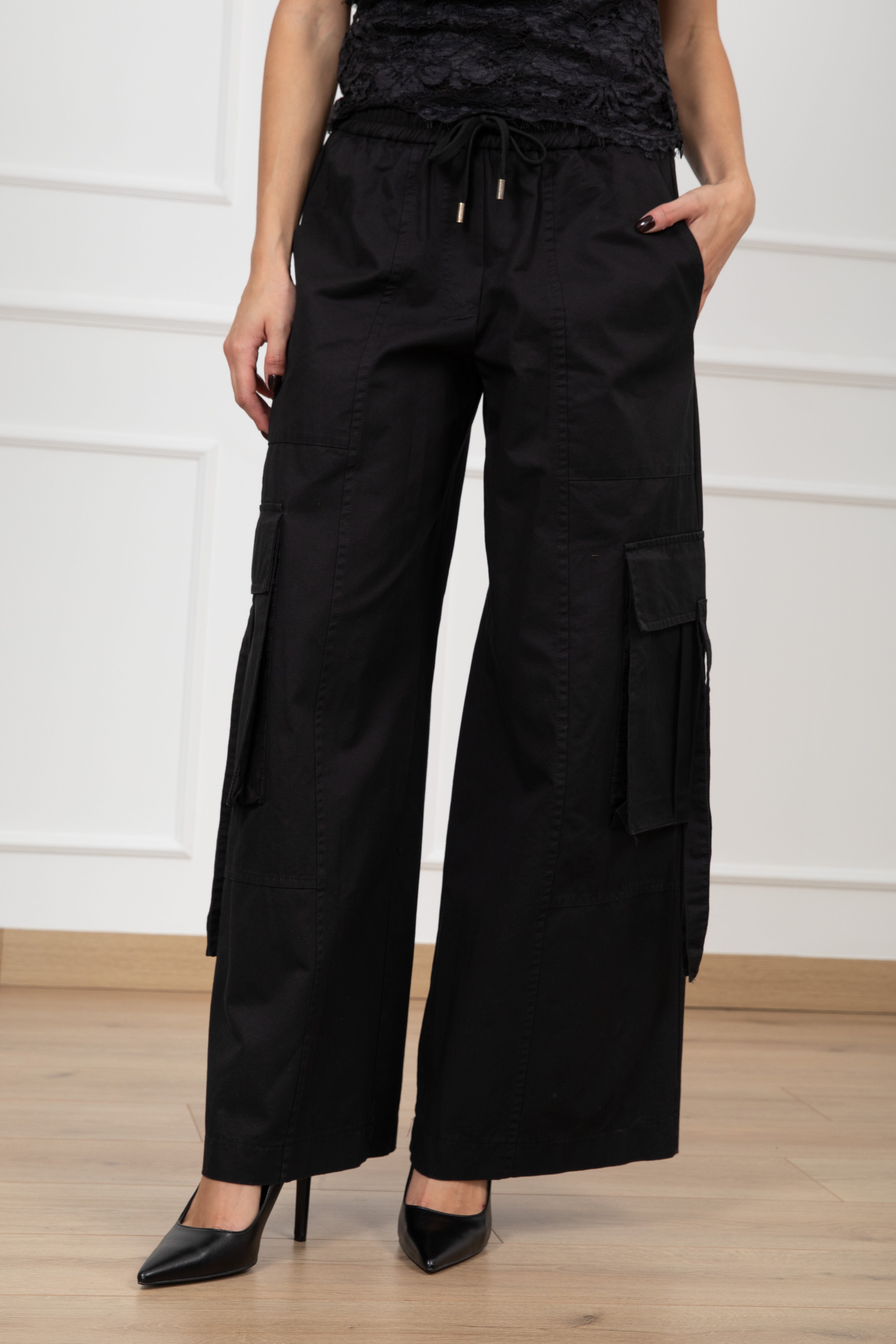 Pantalone cargo con gamba larga Tensione IN