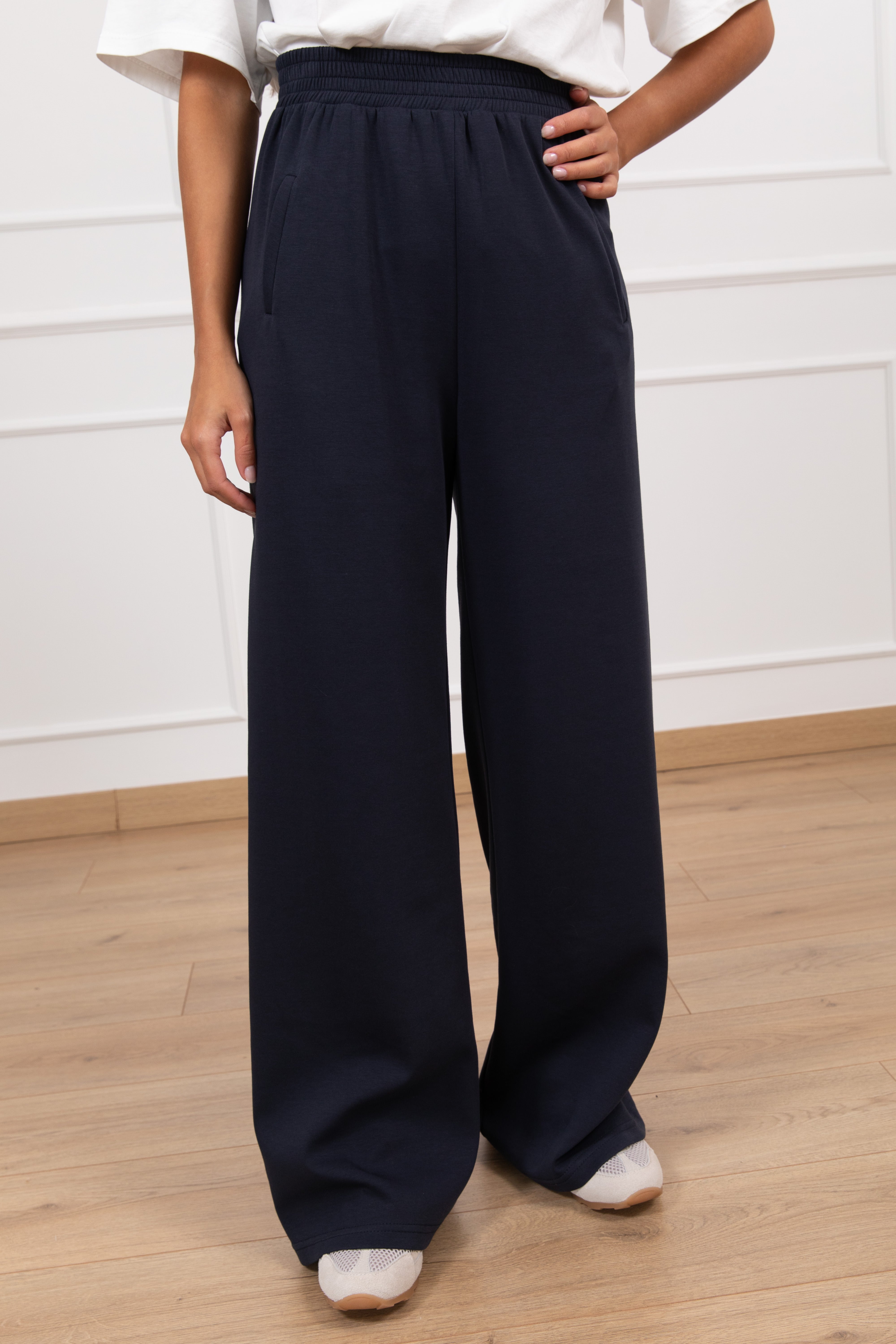 Pantalone felpa in cotone leggero con gamba dritta Tensione IN