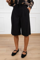 Bermuda sartoriale doppia pinces variante nero Tensione IN